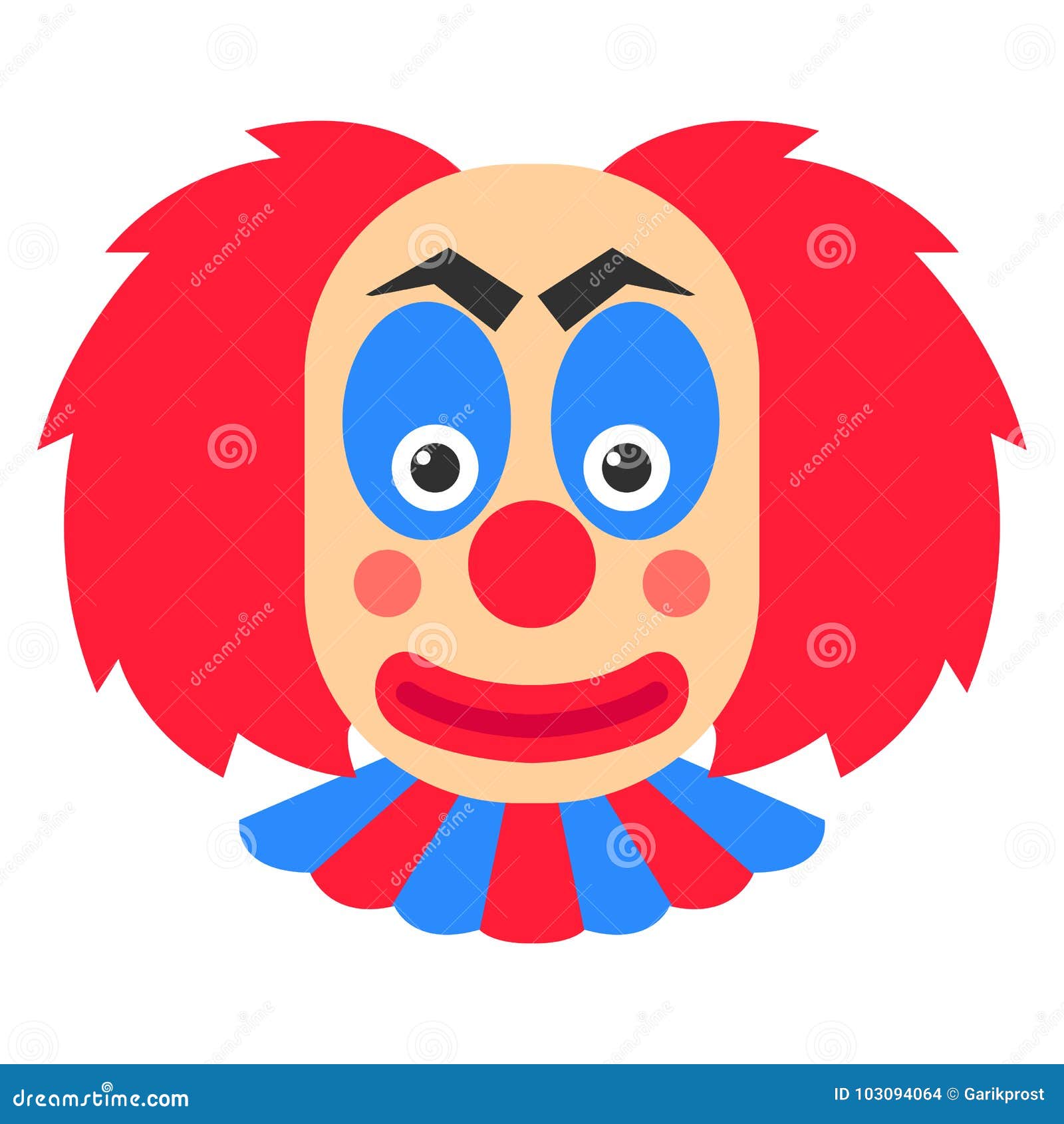 Baixe Personagem de desenho animado sorridente com cabelo vermelho e olhos  azuis PNG - Creative Fabrica