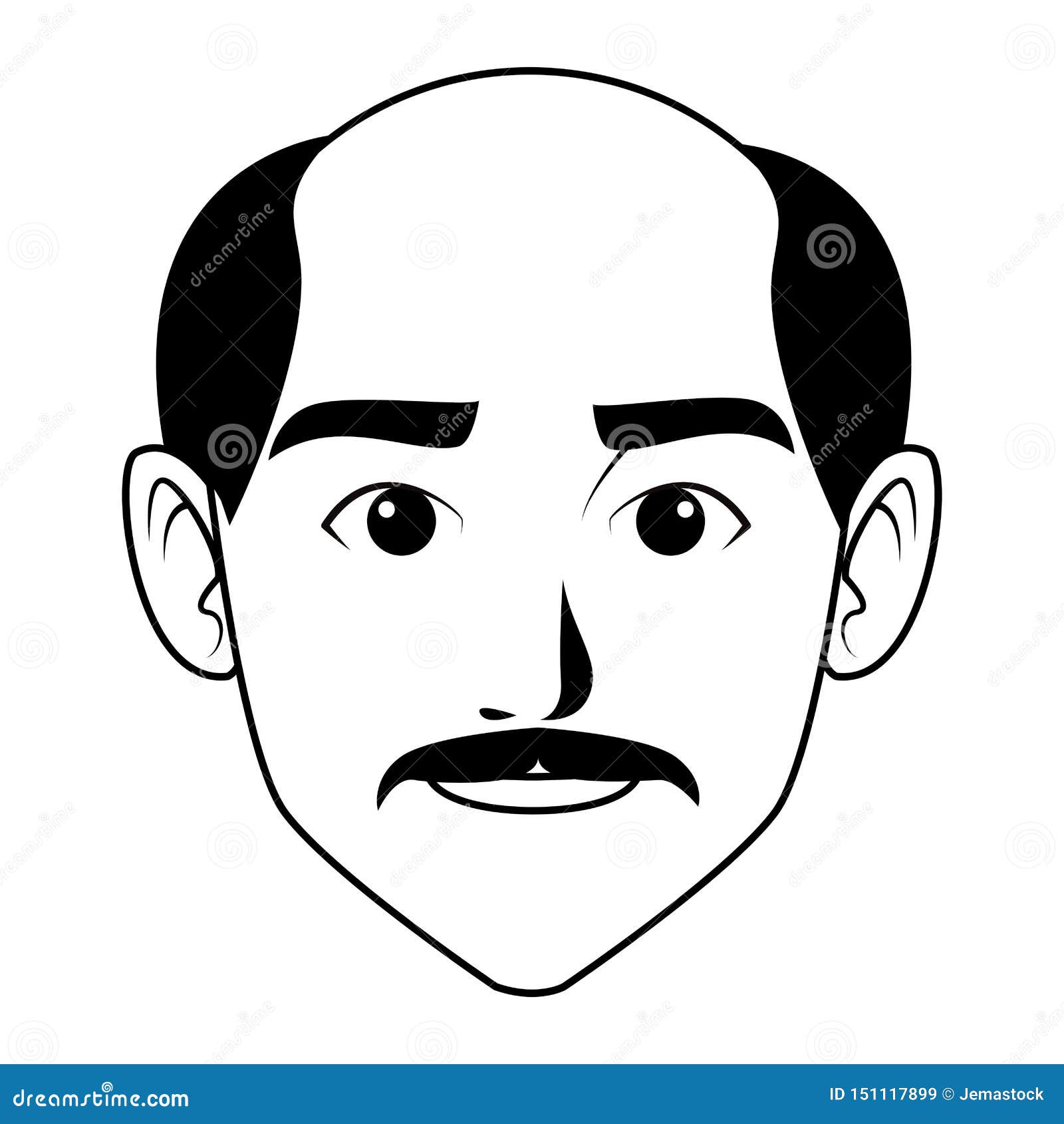 Indiano Personagem Desenho Gordo Careca Homem Ilustração por ©Wirestock  #451281962