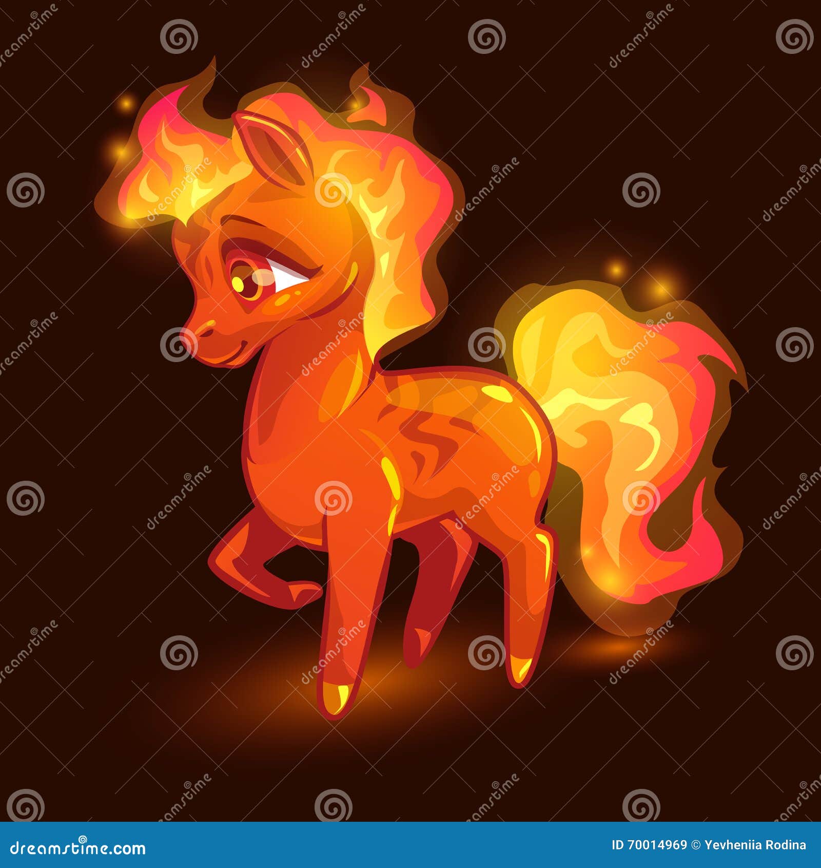 Cavalo de fogo - Desenho Animado