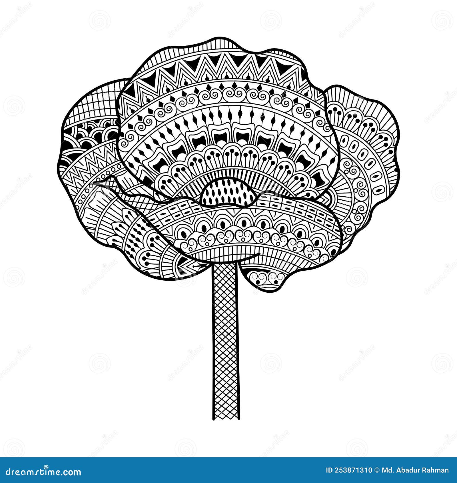 Desenhos Fáceis De Arte Em Zentângulo Floral Com Desenho Decorativo De  Contorno De Rabisco Para Páginas De Coloração Adulta Ilustração do Vetor -  Ilustração de quadrado, dezenas: 253871310