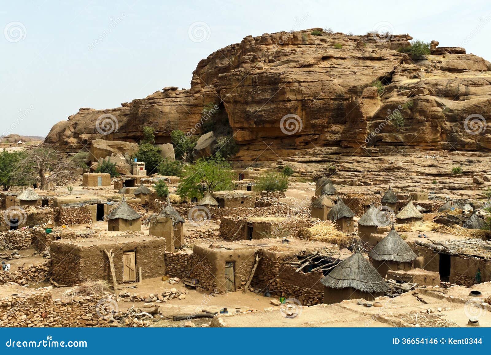 desert cliff dogon village world heritage sites mali west africa 36654146