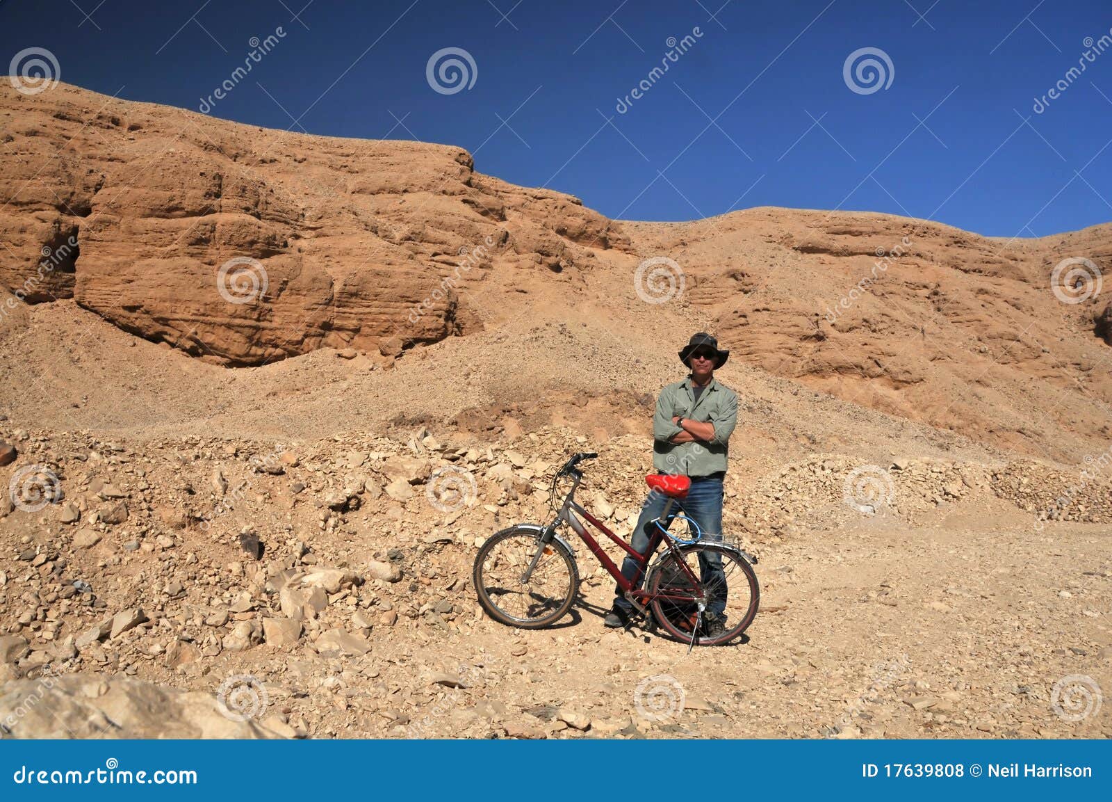 Desert Cycling stock photo. Image of blue, sand, tough 17639808