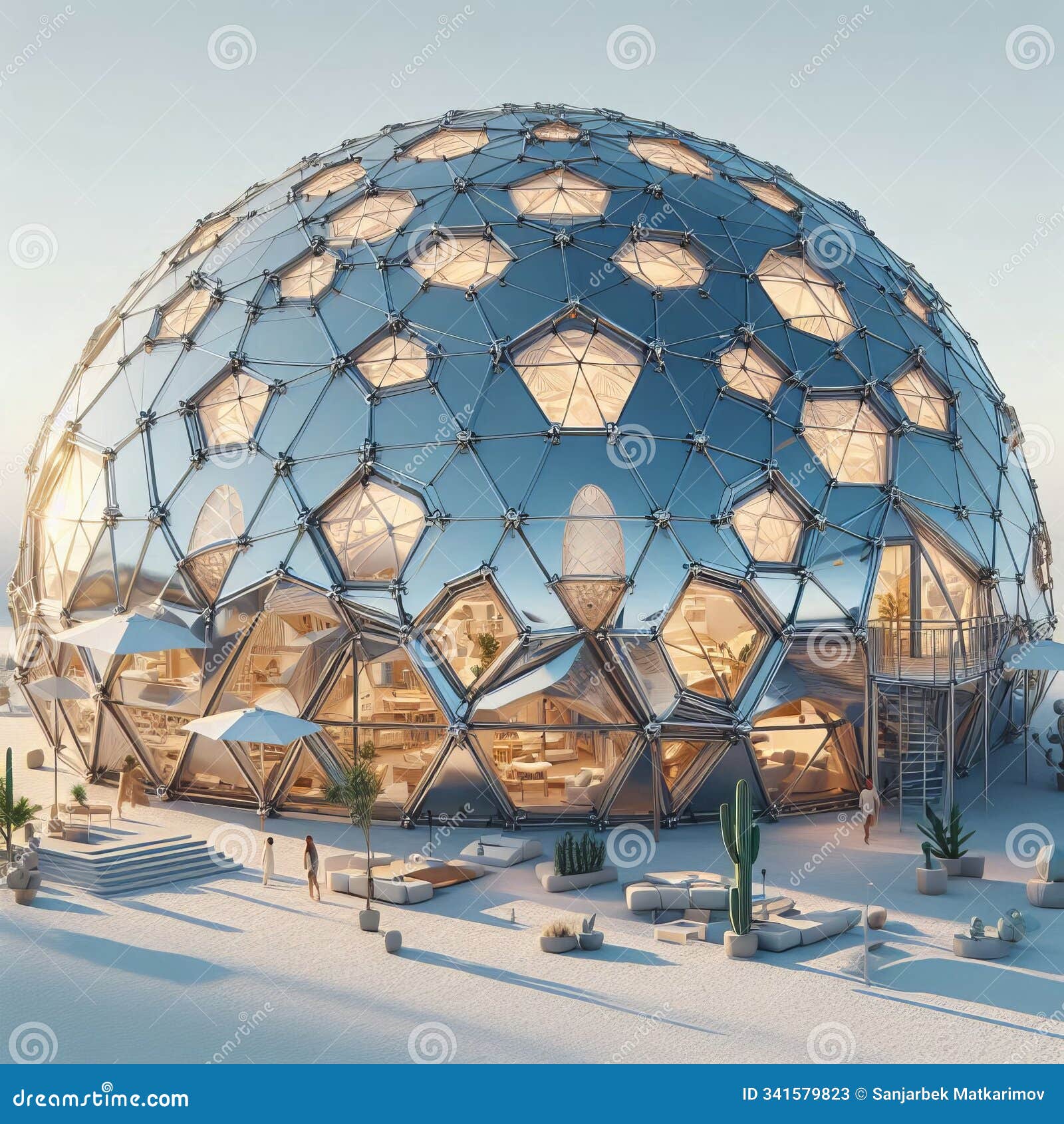 desert dome habitat a geodesic dome ed to withstand harsh