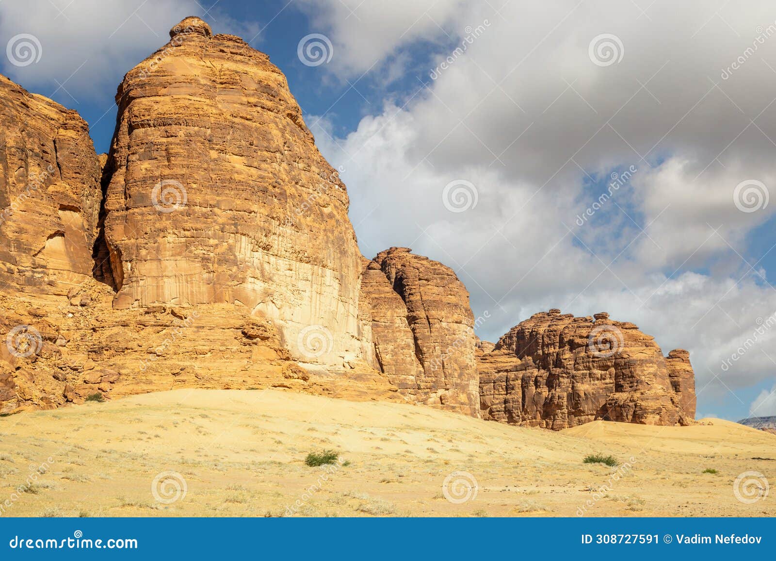 desert erosion formations near jabal ikmah, al ula, saudi arabia