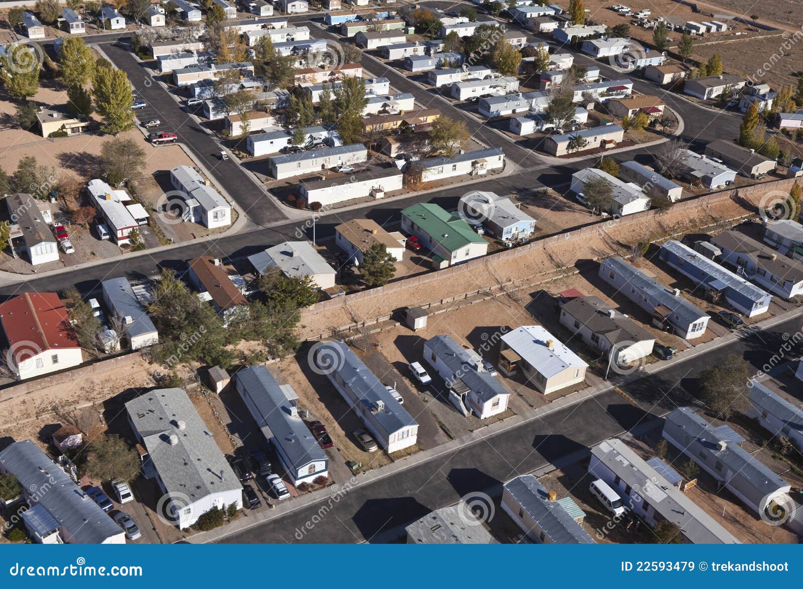Desert Mobile Homes stock image. Image of community, house 22593479