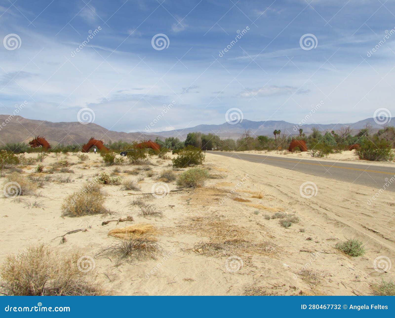 desert near galleta meadows in borrego springs california