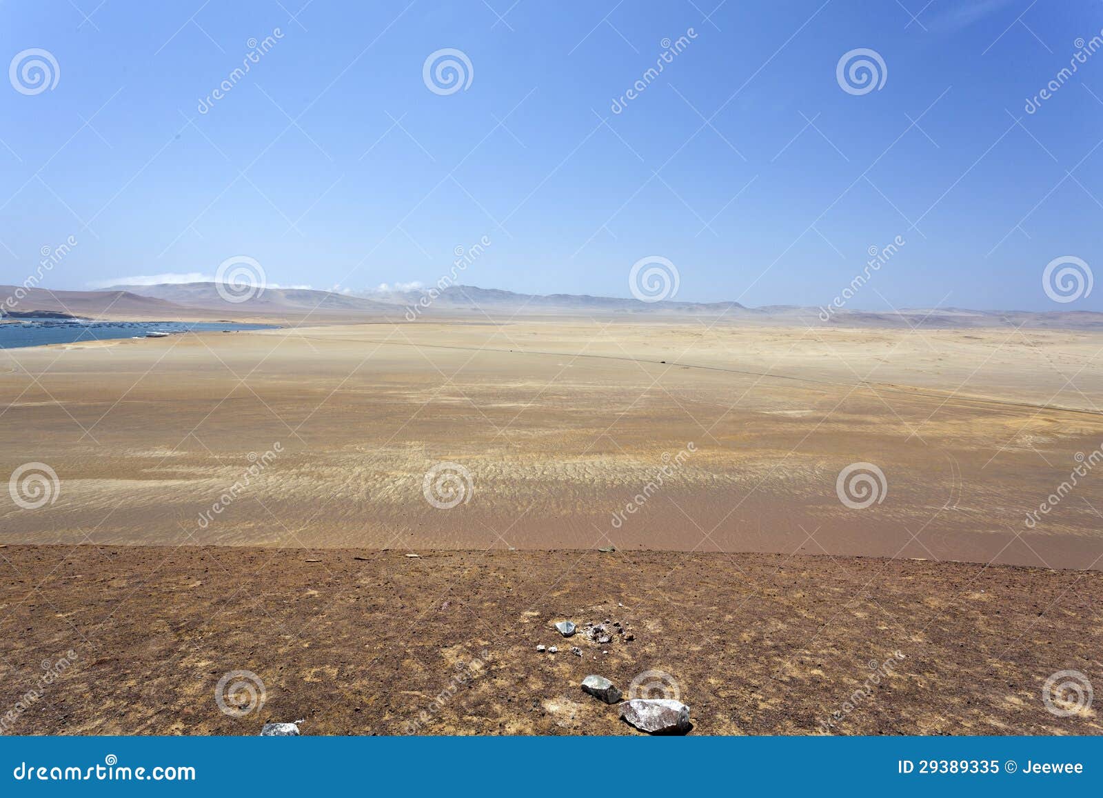 desert - reserva national de paracas national park in ica peru, south america