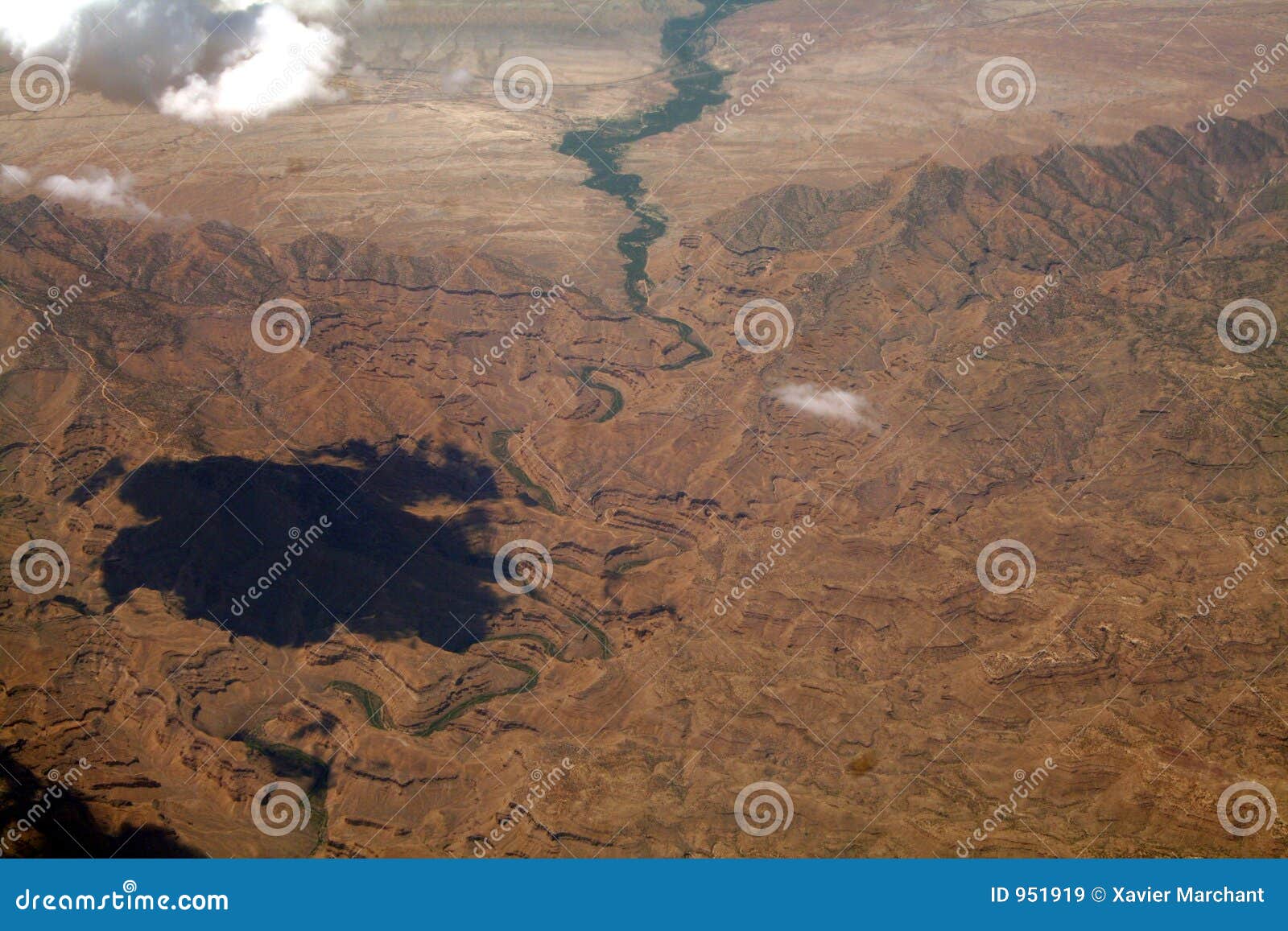 desert river and cloud
