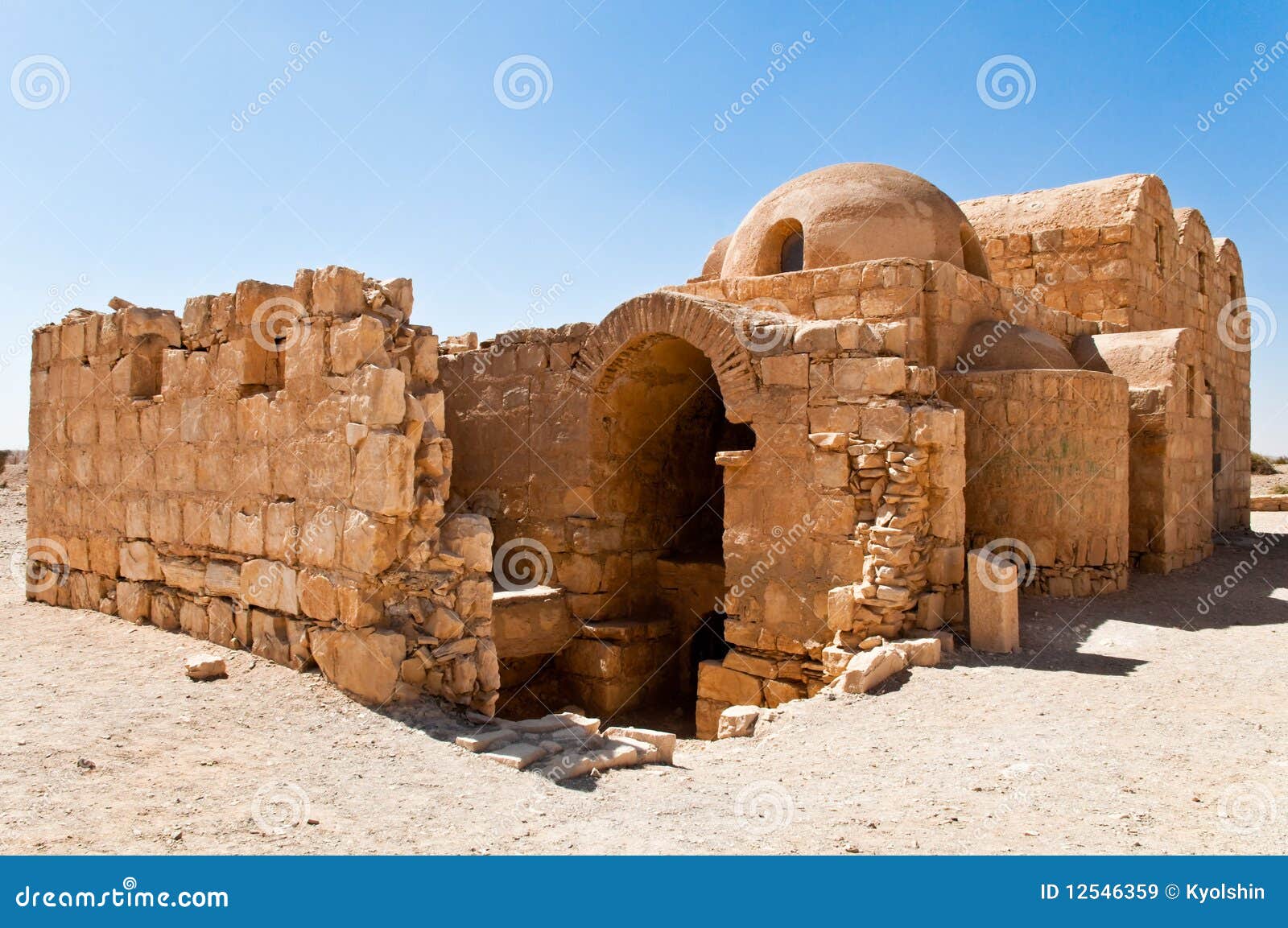 Desert ruins stock image. Image of historic, east, rocky 12546359