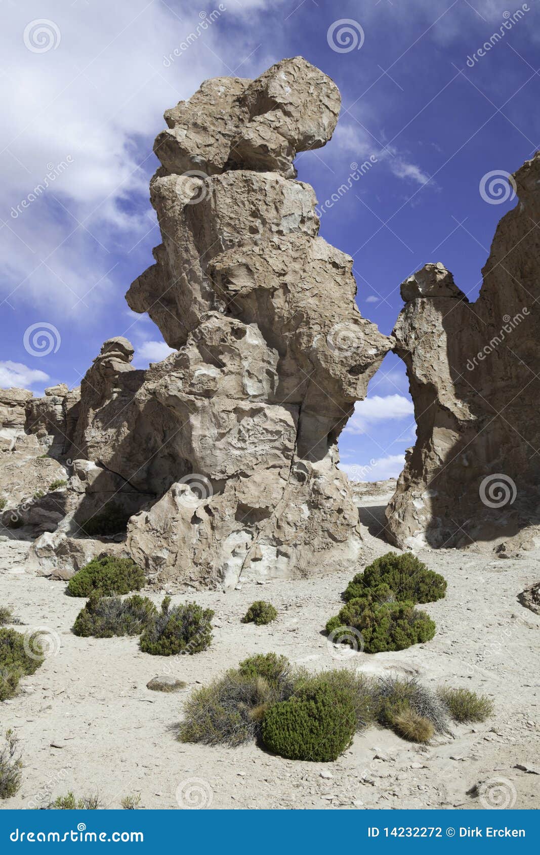 Desert Sand and Rock Formation Stone Erosion Stock Photo Image of