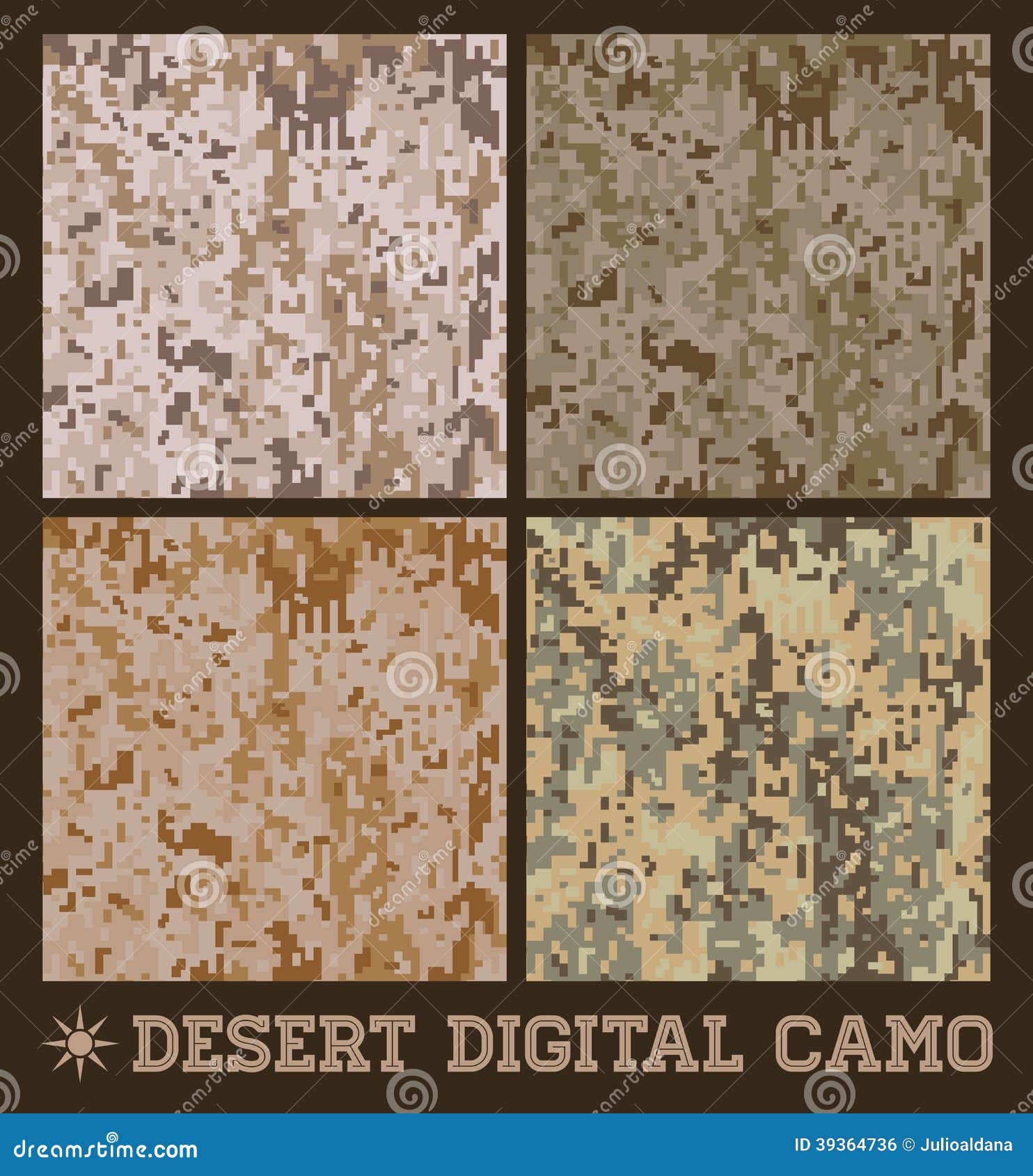 desert - seamless  digital camouflage