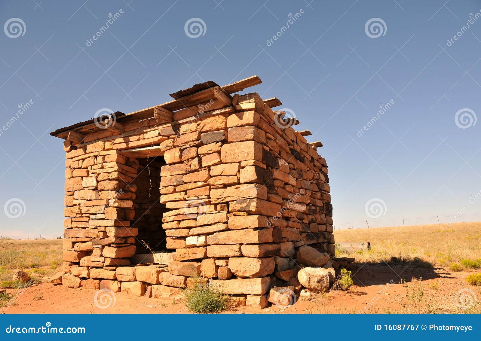desert stone hut