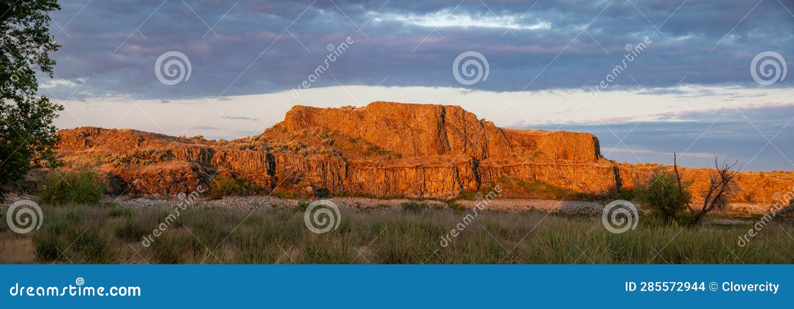 Desert Sunrise at Lakeview Ranch Stock Photo Image of lakeview