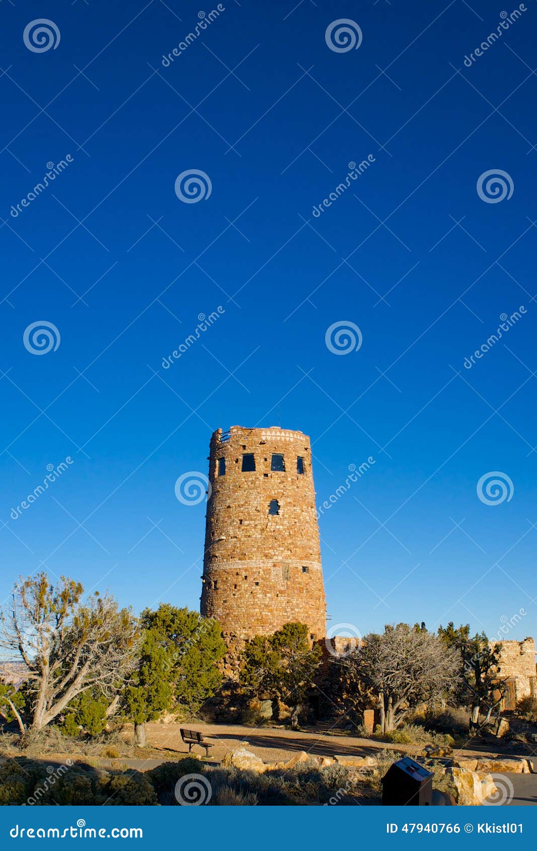 Desert Watchtower at Dawn stock photo. Image of park - 47940766