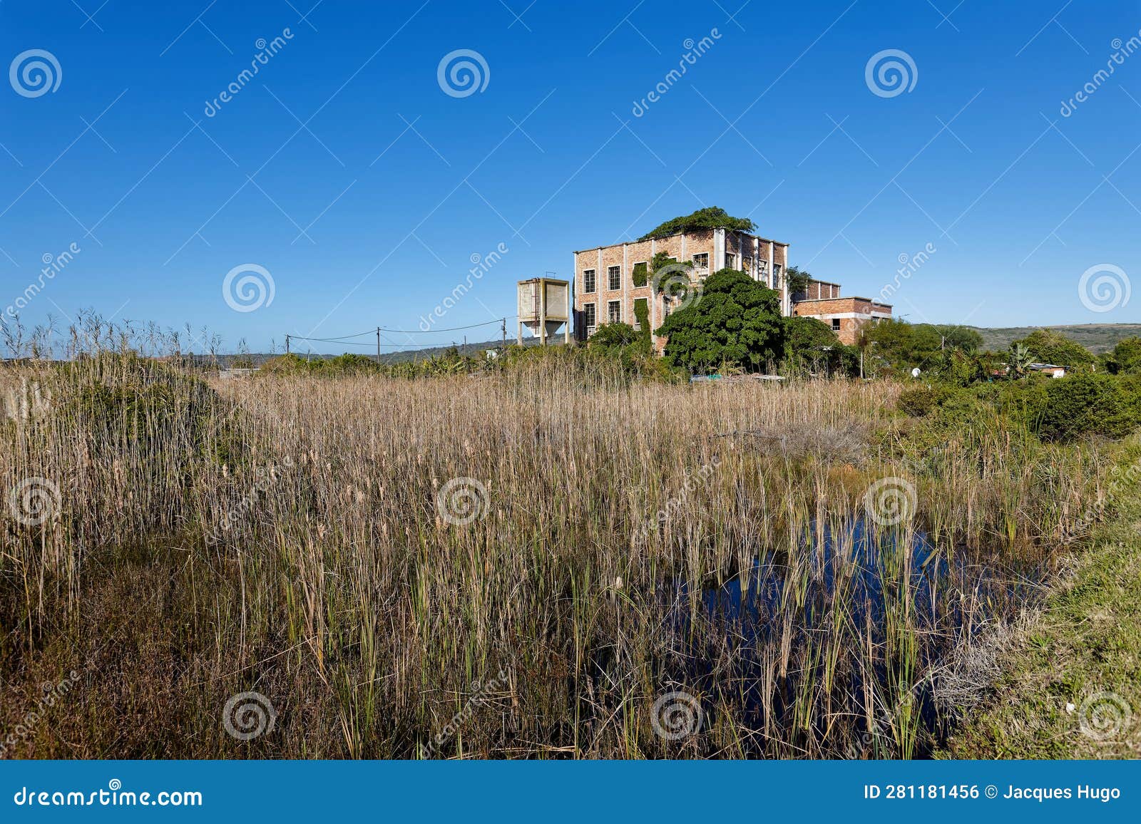 a deserted power station near klein brak river, south africa. the power station was decommissioned.