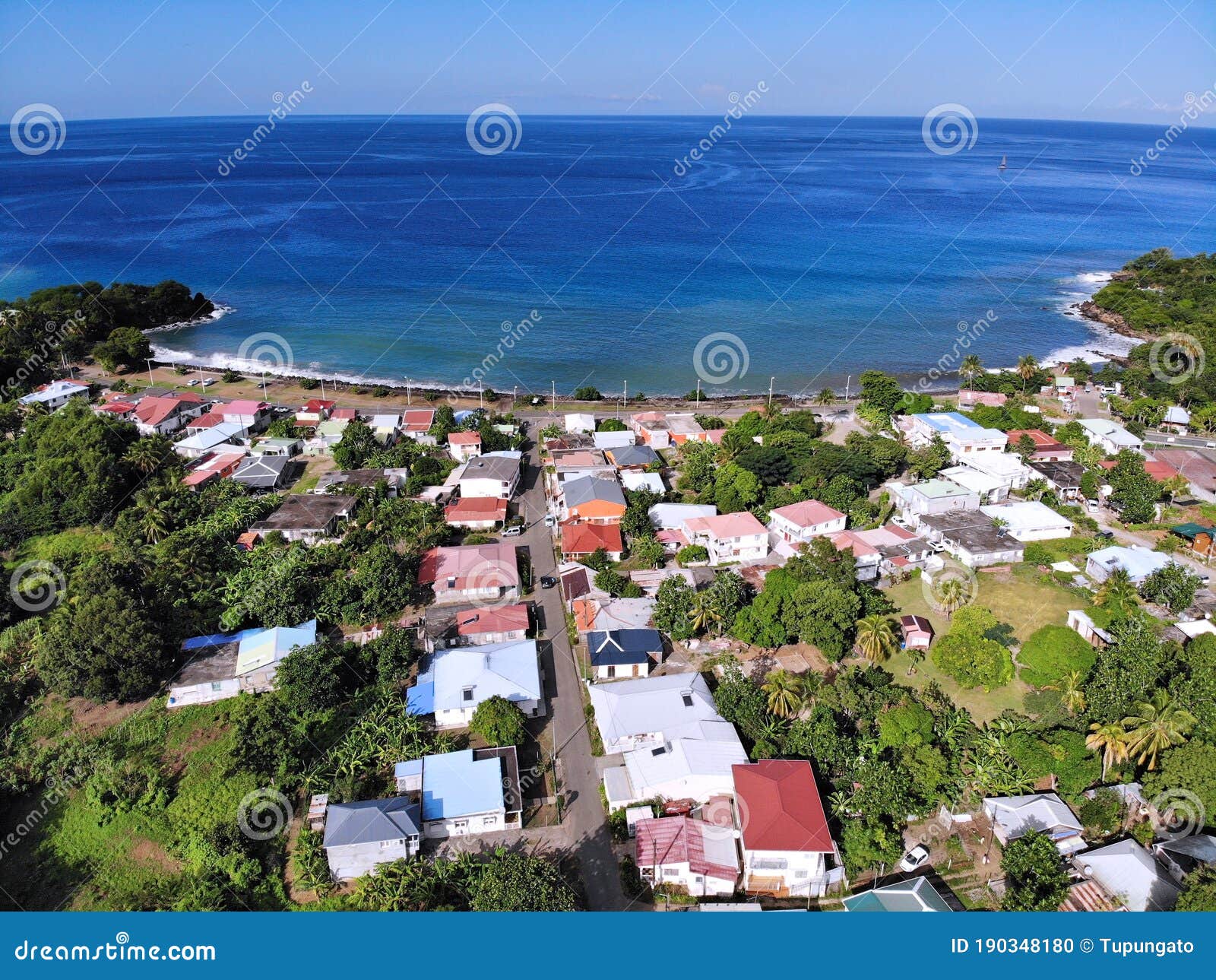 Deshaies, Guadeloupe editorial image. Image of lesser 190348180