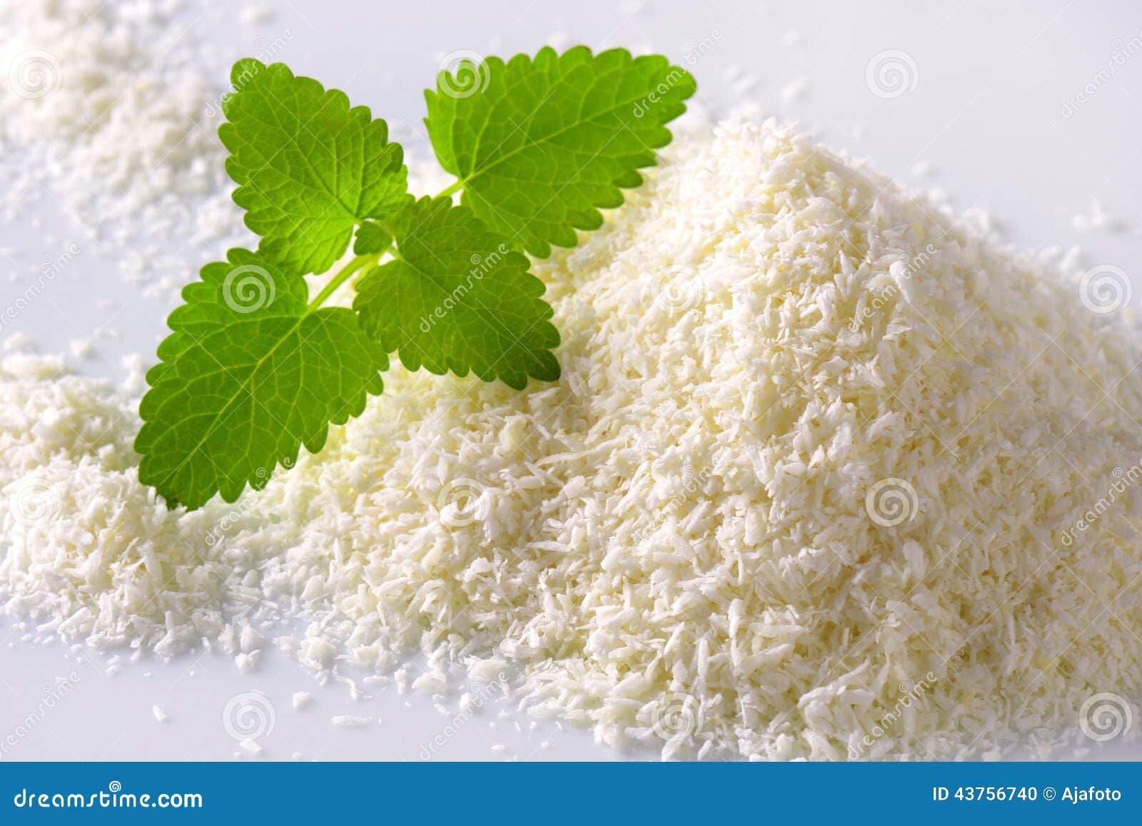 Desiccated coconut stock photo. Image of closeup, coconut 43756740