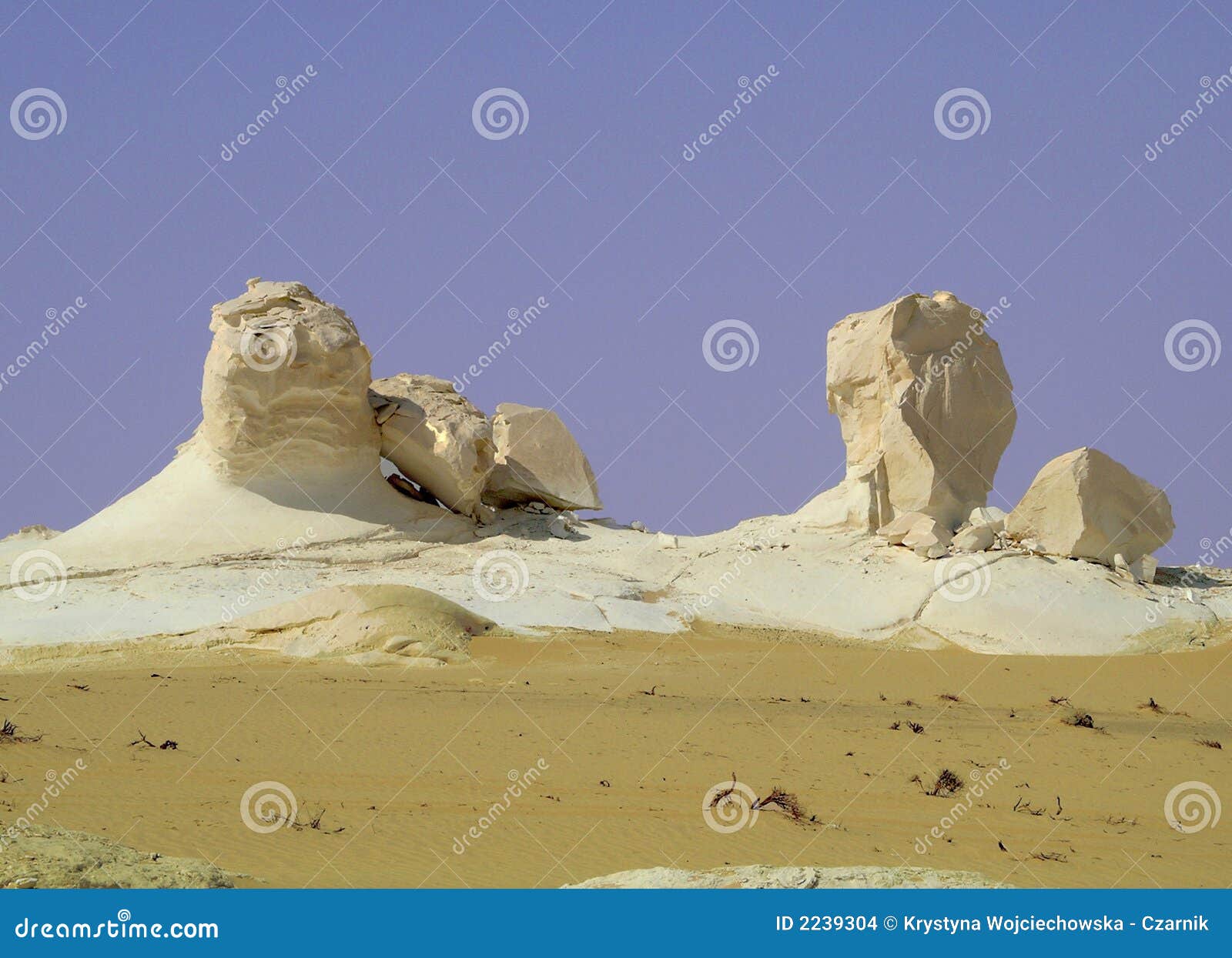 El desierto blanco beatifful en Egipto