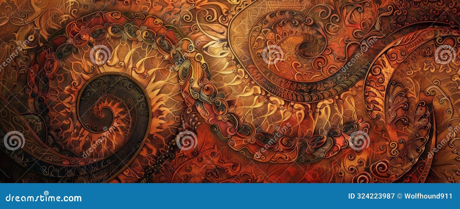  art background showcasing a rich, textured tapestry  with intricate patterns and a