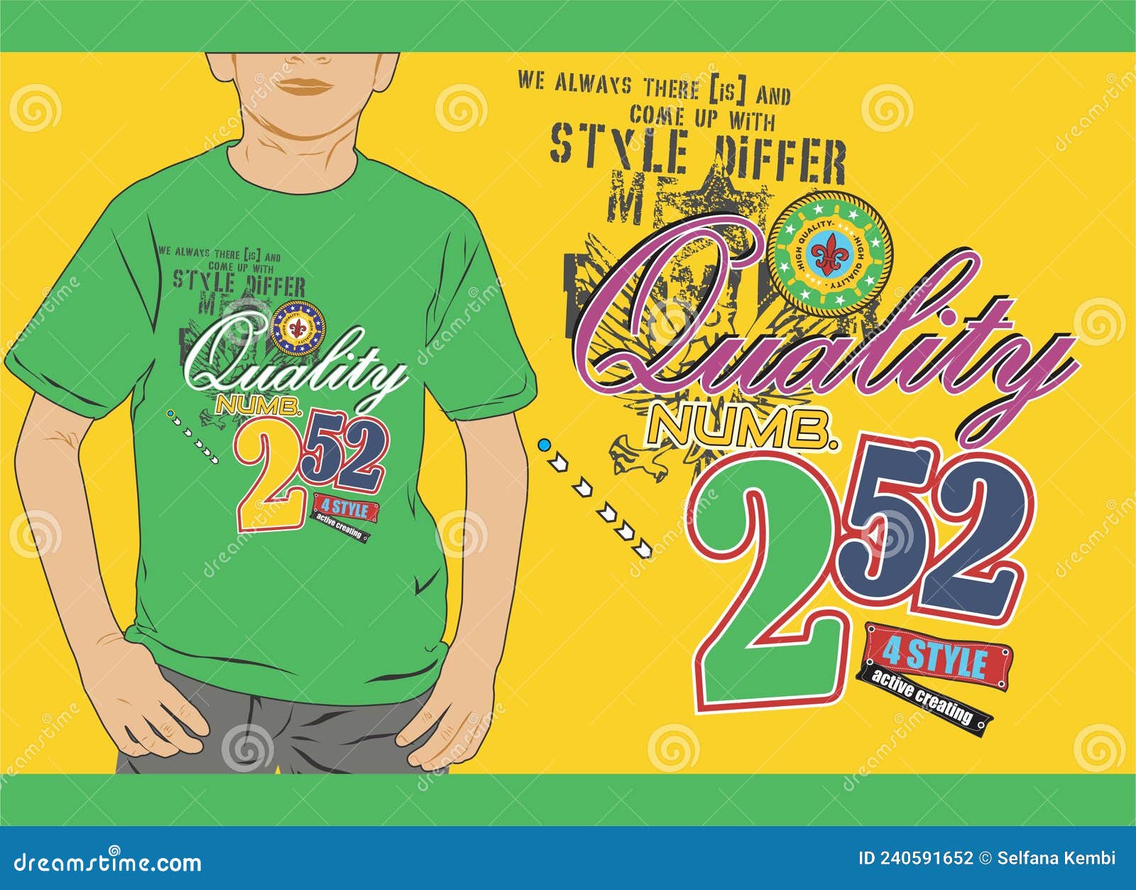 Design Boys Tshirt for Print Stock Vector Illustration of neck