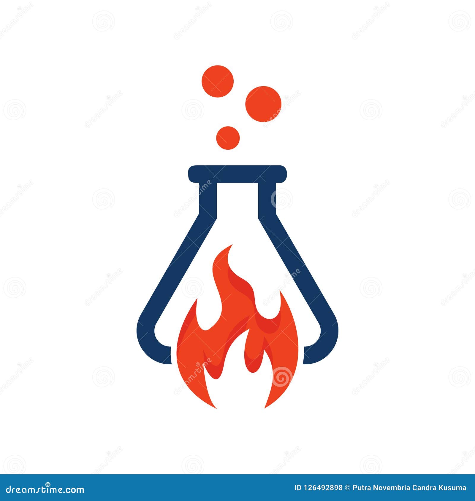 Fire Lab Logo Icon Design stock vector. Illustration of experiment