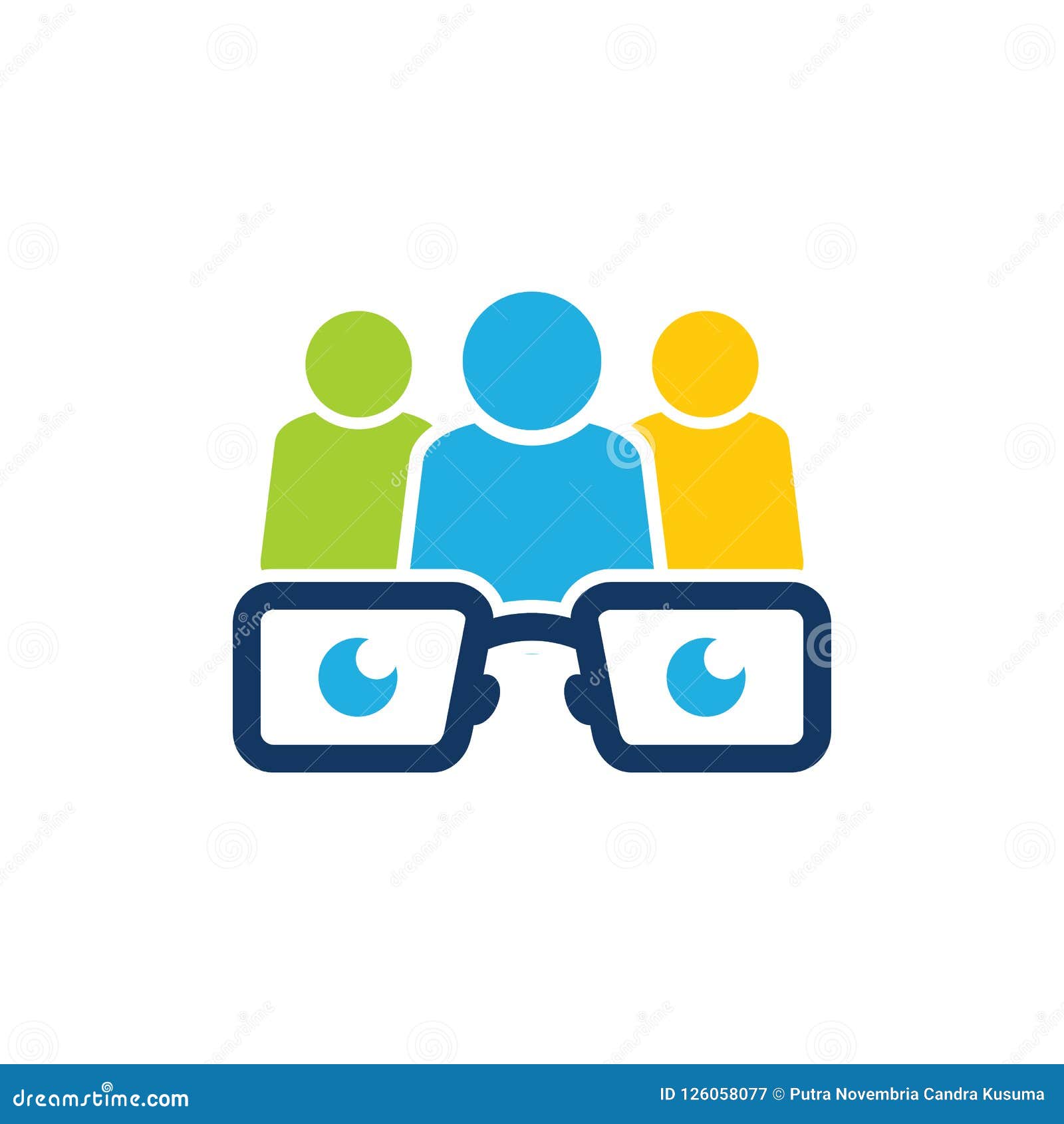 Download Group Geek Logo Icon Design Stock Vector - Illustration of group, face: 126058077
