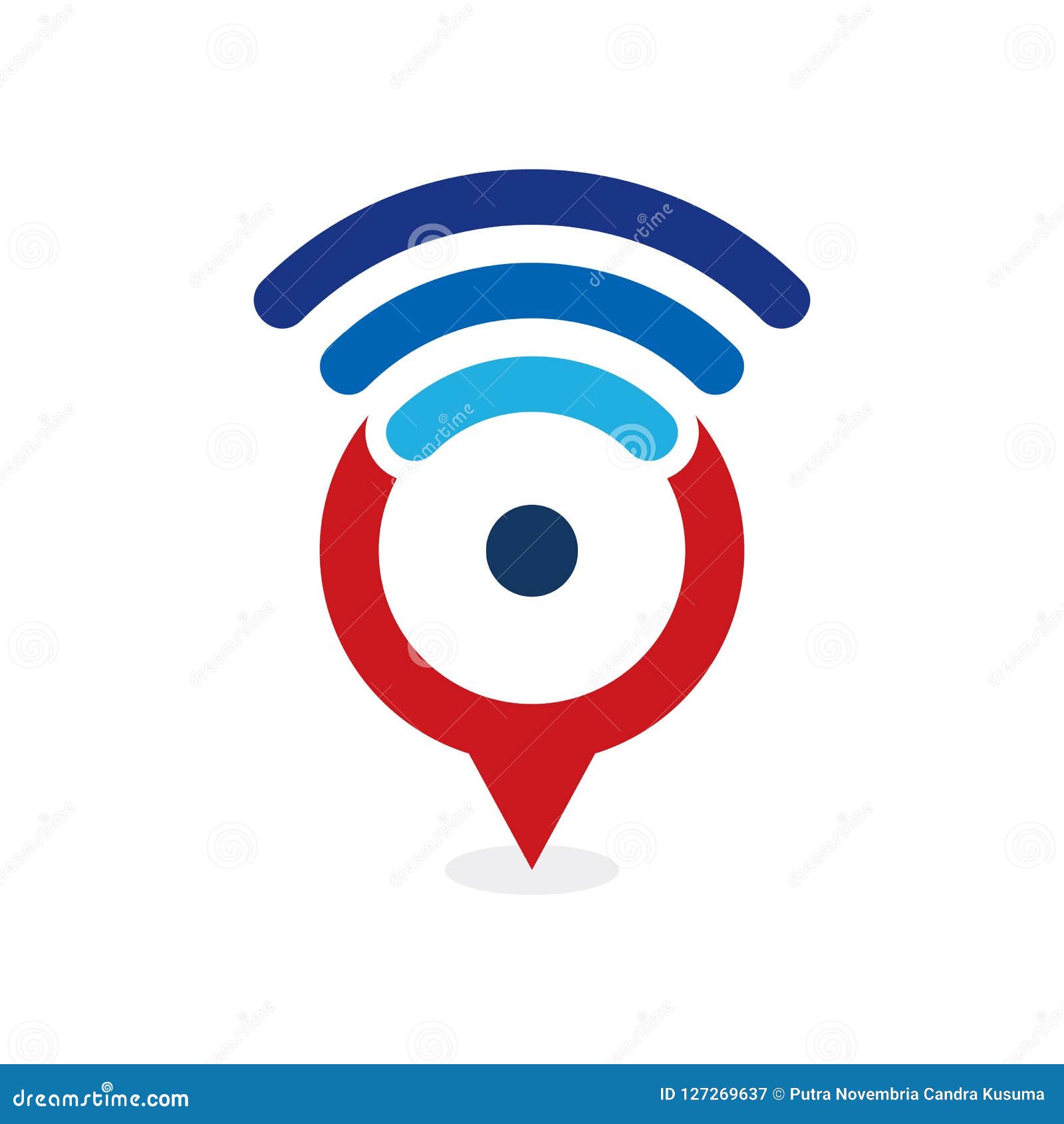 Wifi Point Logo Icon Design Stock Illustration - Illustration of marker,  identity: 127269637