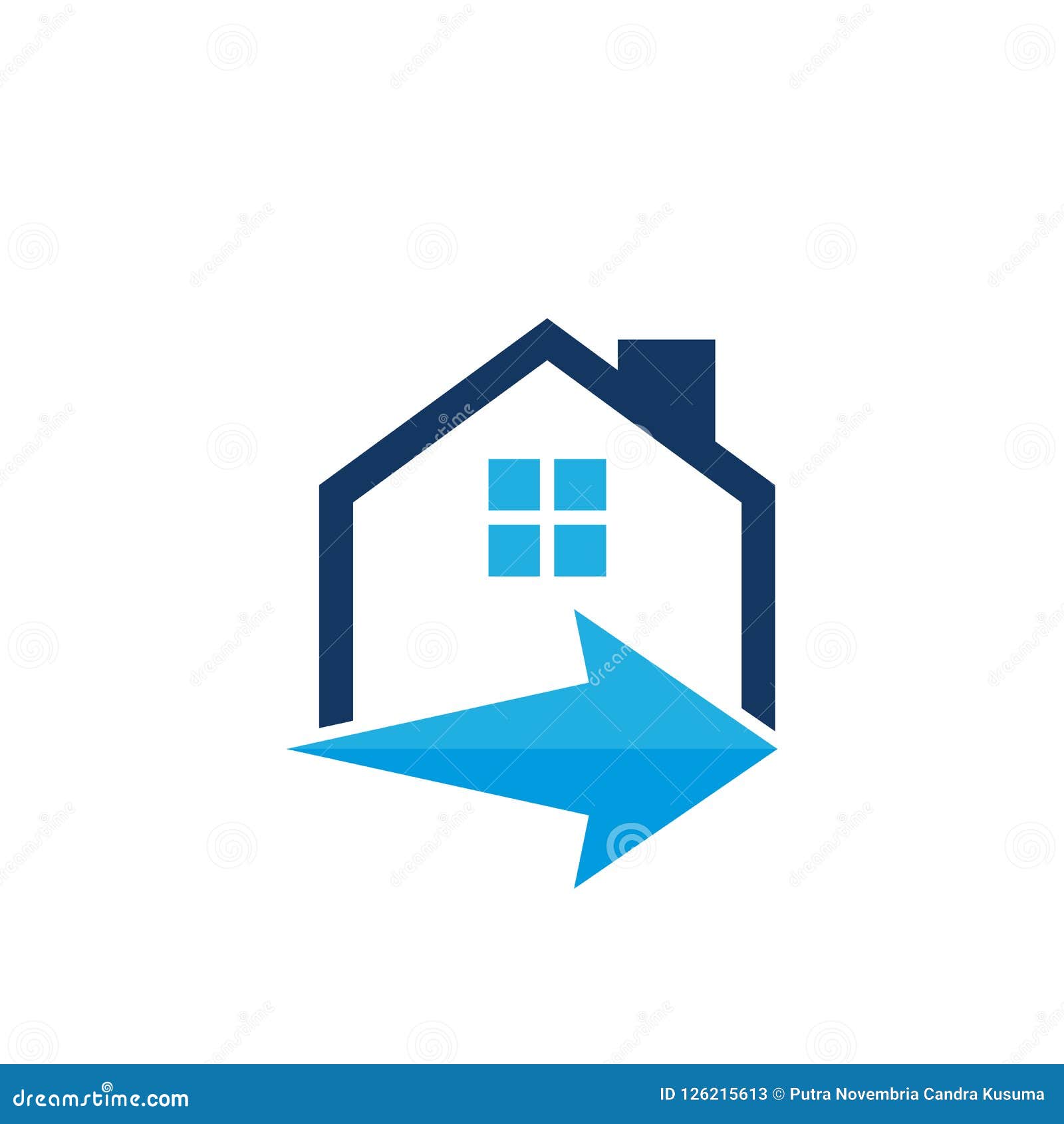 Arrow House Logo Icon Design Stock Vector - Illustration of city ...