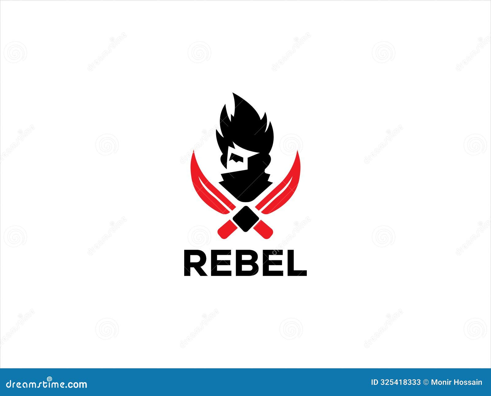 Rebel Logo Design,creative Rebel Logo Stock Vector - Illustration
