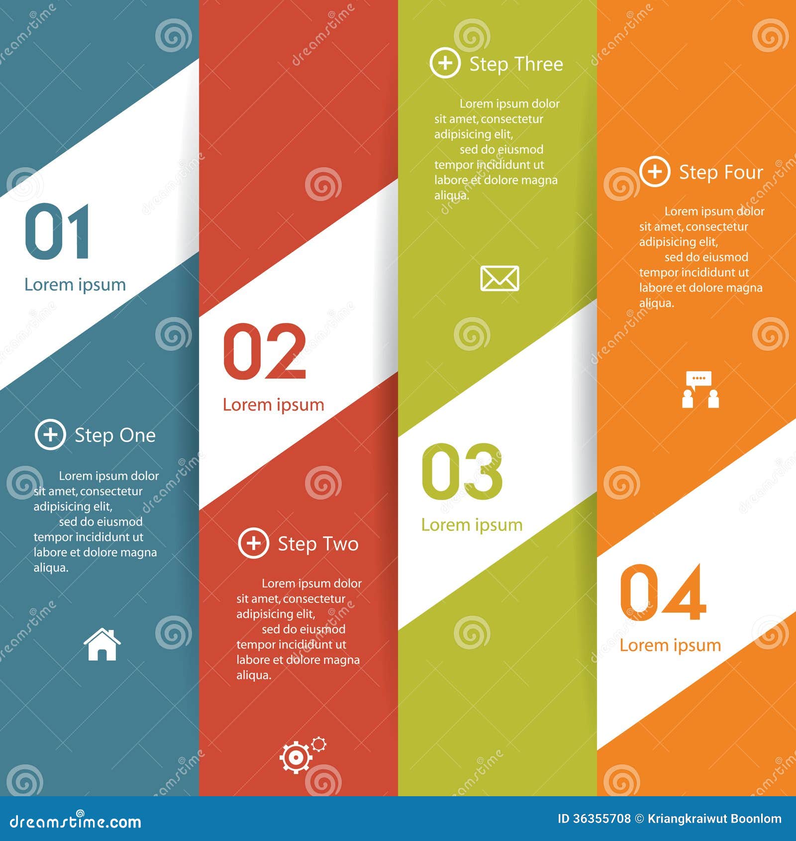 Design Clean Number Banners Template. Stock Vector ...