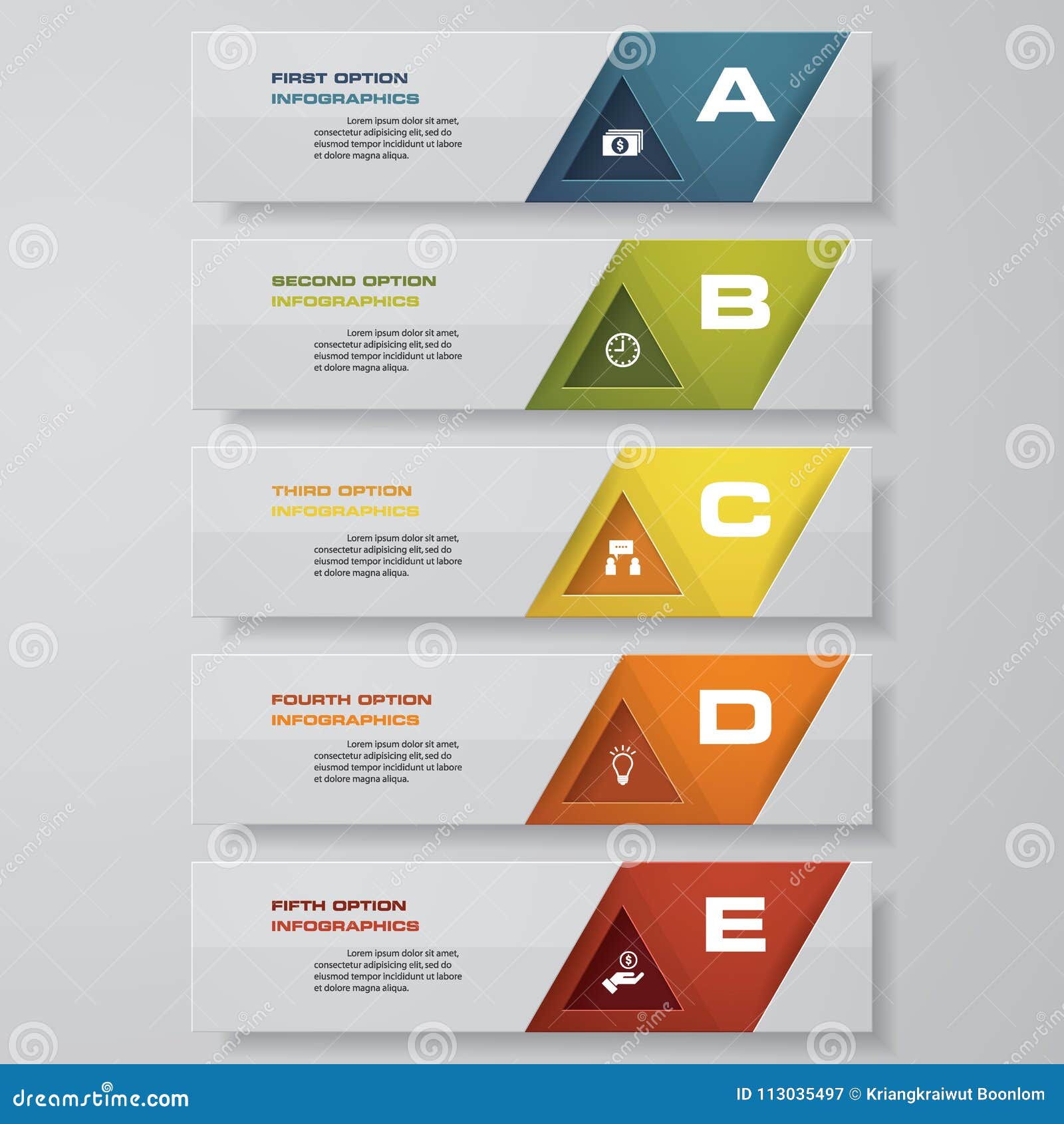 clean number banners template/graphic or website layout. .