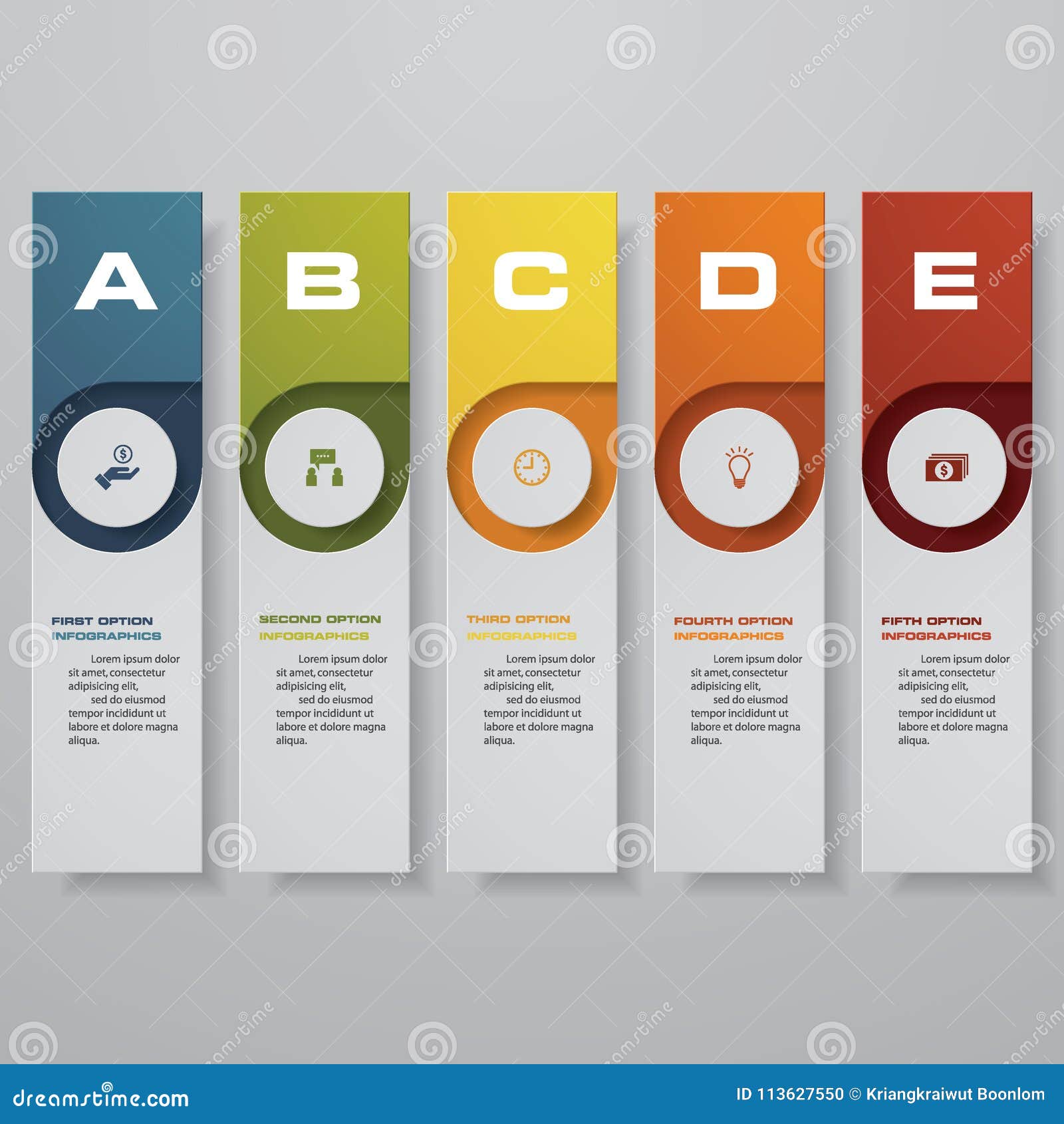  clean number banners template/graphic or website layout. .