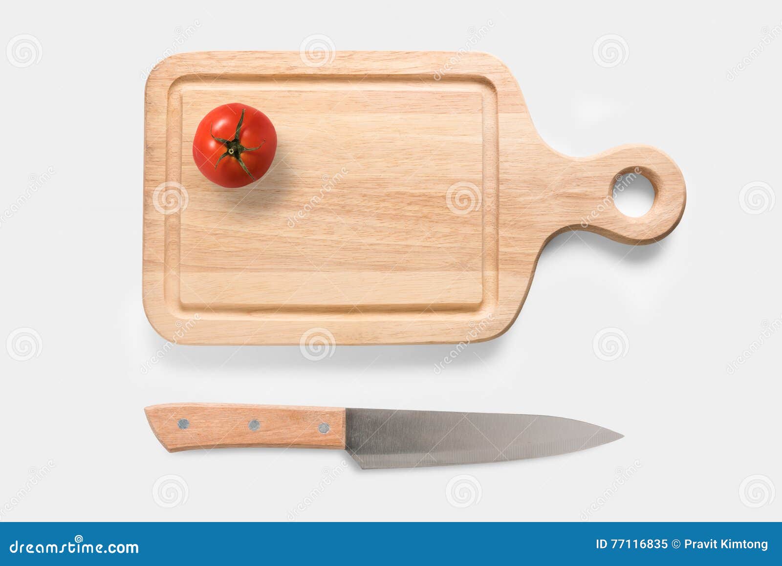 Download Design Concept Of Mockup Tomato On Cutting Board And Knife Set Stock Image - Image of design ...