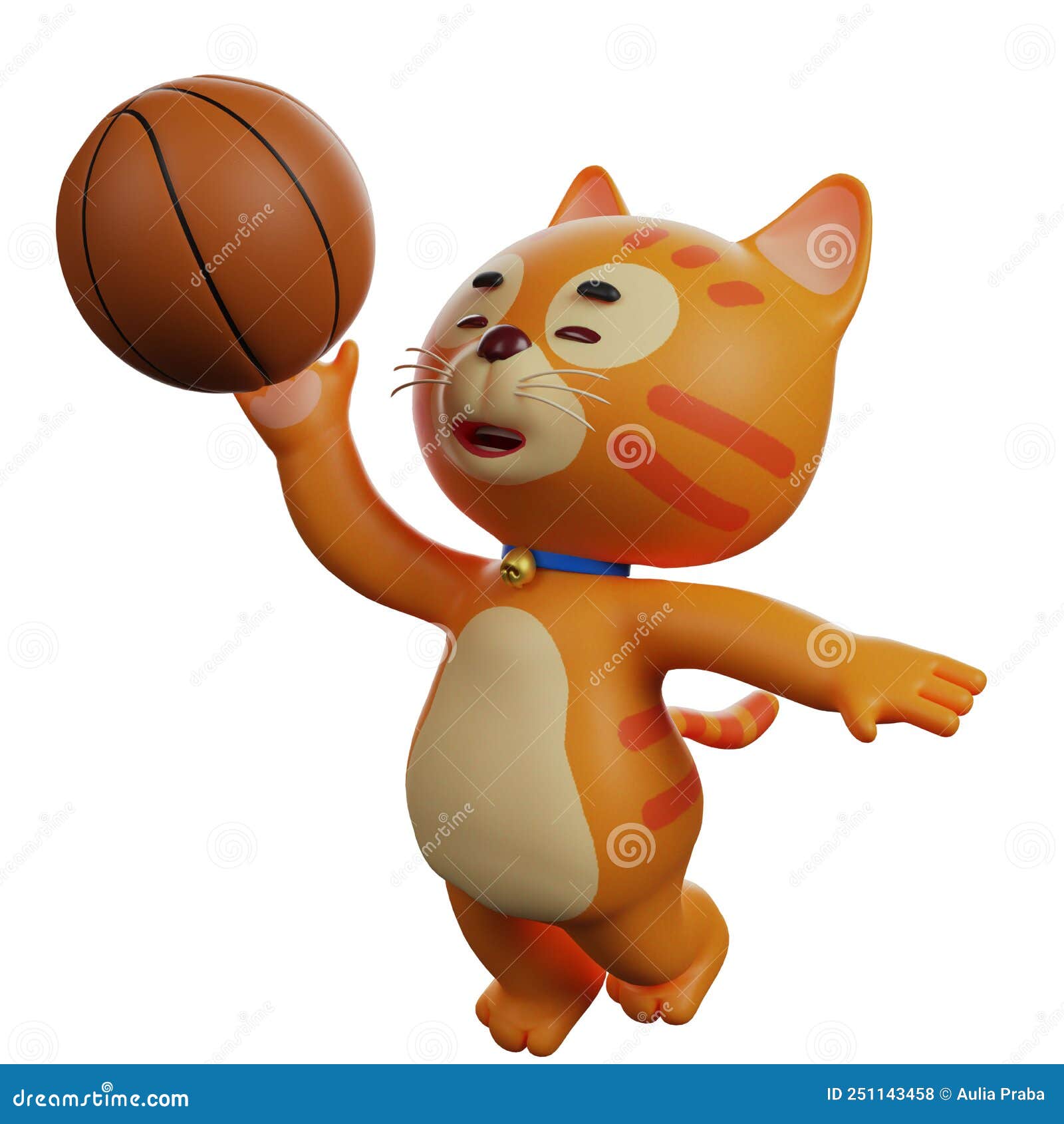 Design De Desenho De Gatos 3d Jogando Basquete Ilustração Stock -  Ilustração de adulto, roupa: 251143458