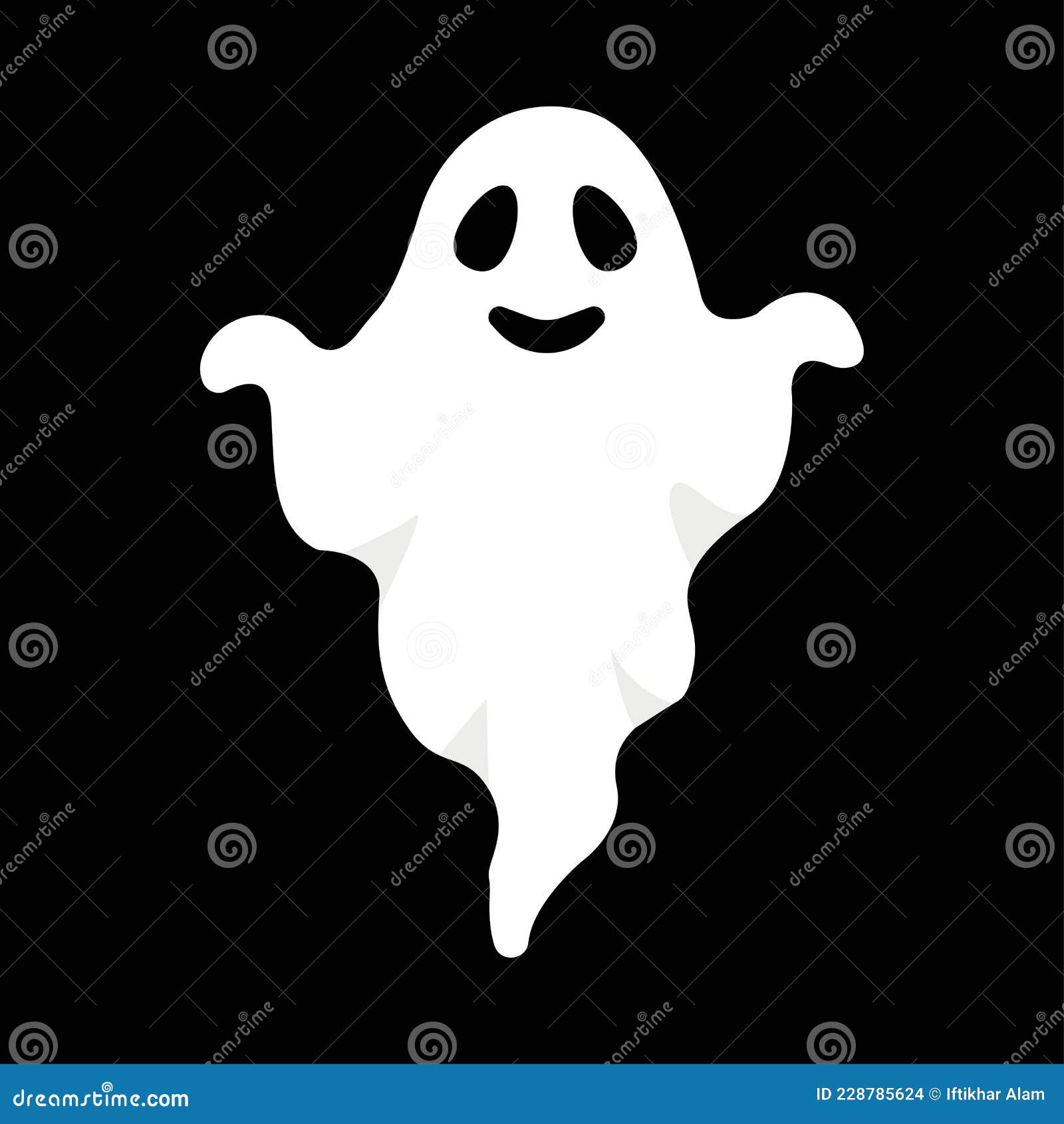 projeto de fantasma branco assustador de halloween em um fundo