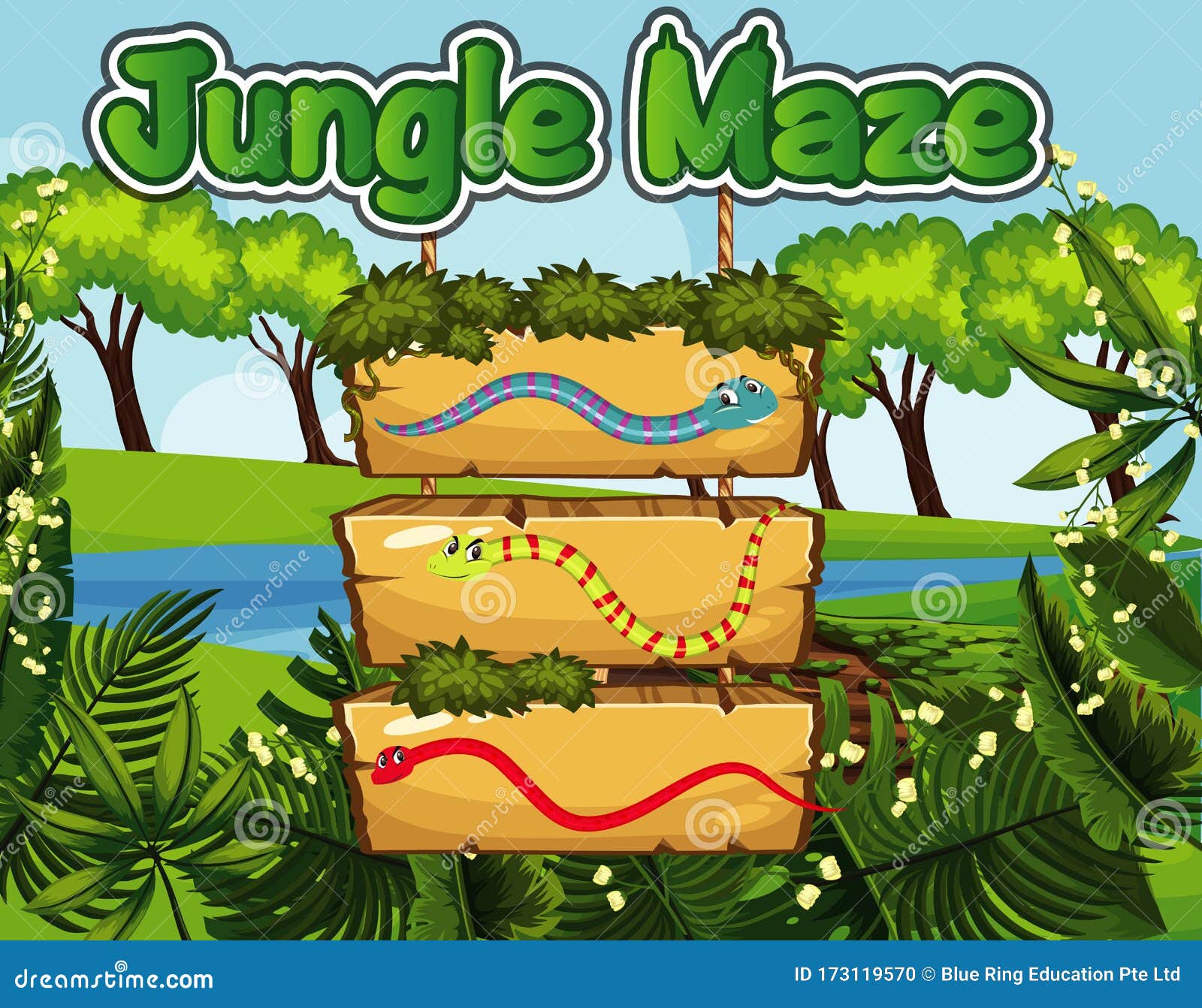jogo de matemática tropical com personagens fofinhos. atividade de  labirinto matemático da selva para crianças pré