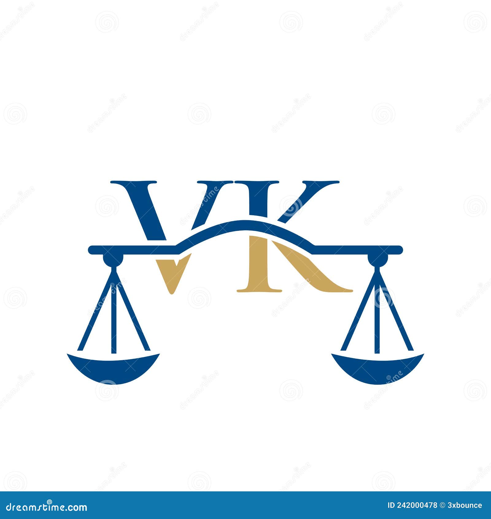 logotipo da letra vk. modelo de vetor de design de logotipo de