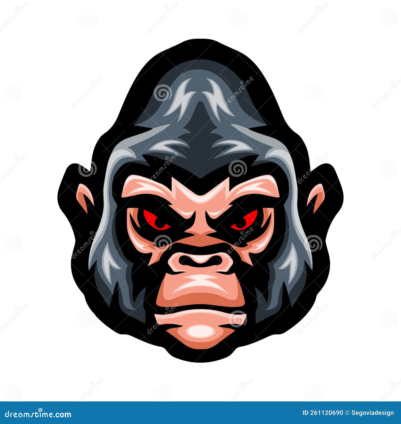 Vetores e ilustrações de Jogo mascote gorila para download gratuito
