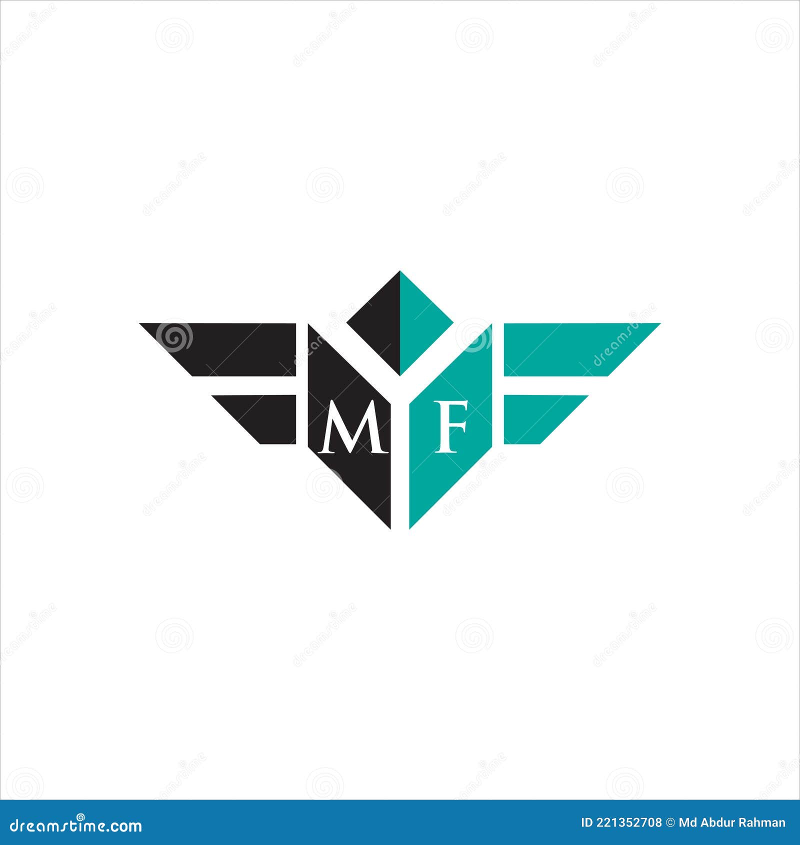 logotipo mf. projeto mf. carta mf azul e vermelha. design de logotipo de  letra mf. letra inicial mf vinculado ao logotipo do monograma maiúsculo do  círculo. 11604057 Vetor no Vecteezy