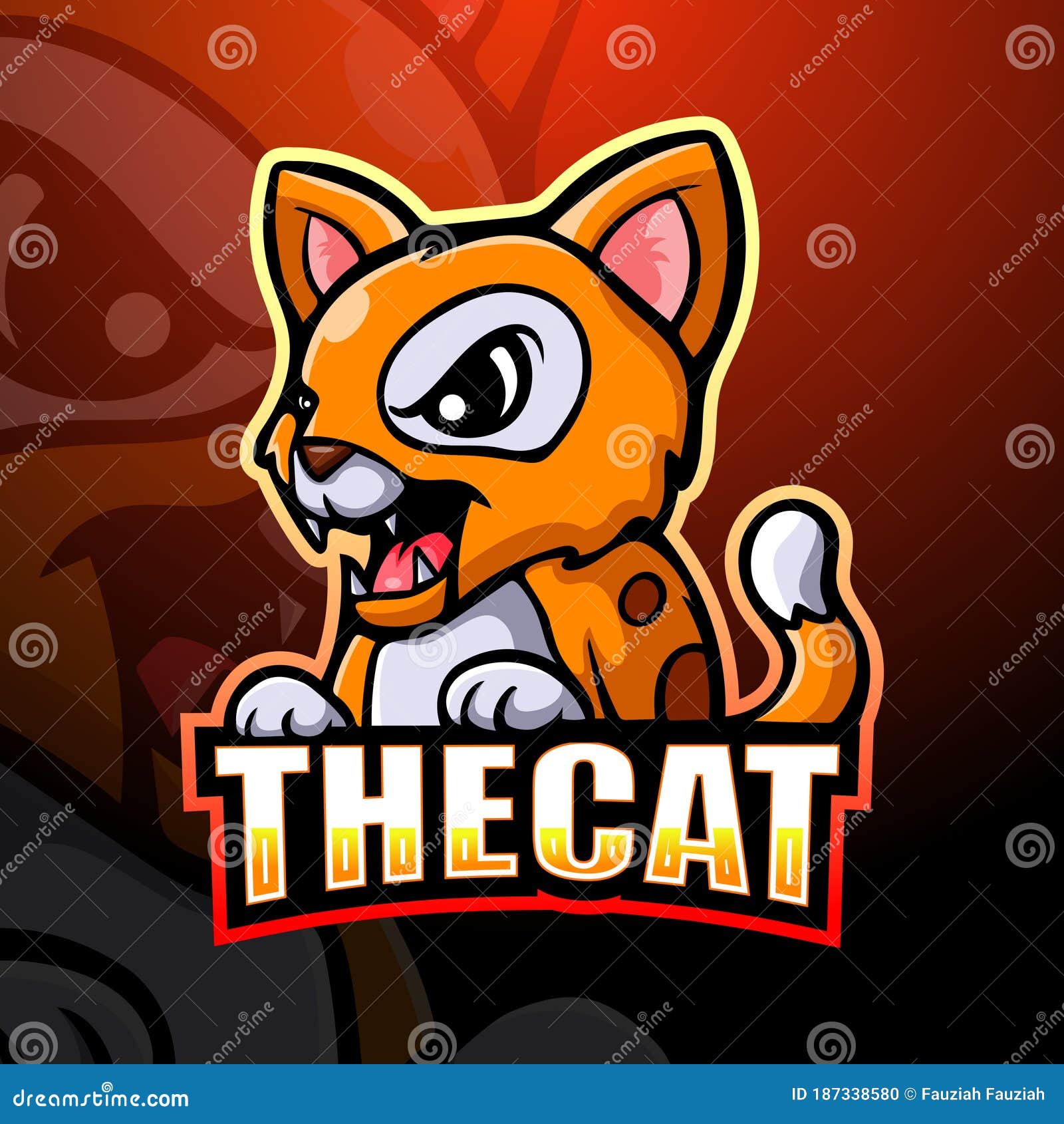 Logotipo de jogos de gatos