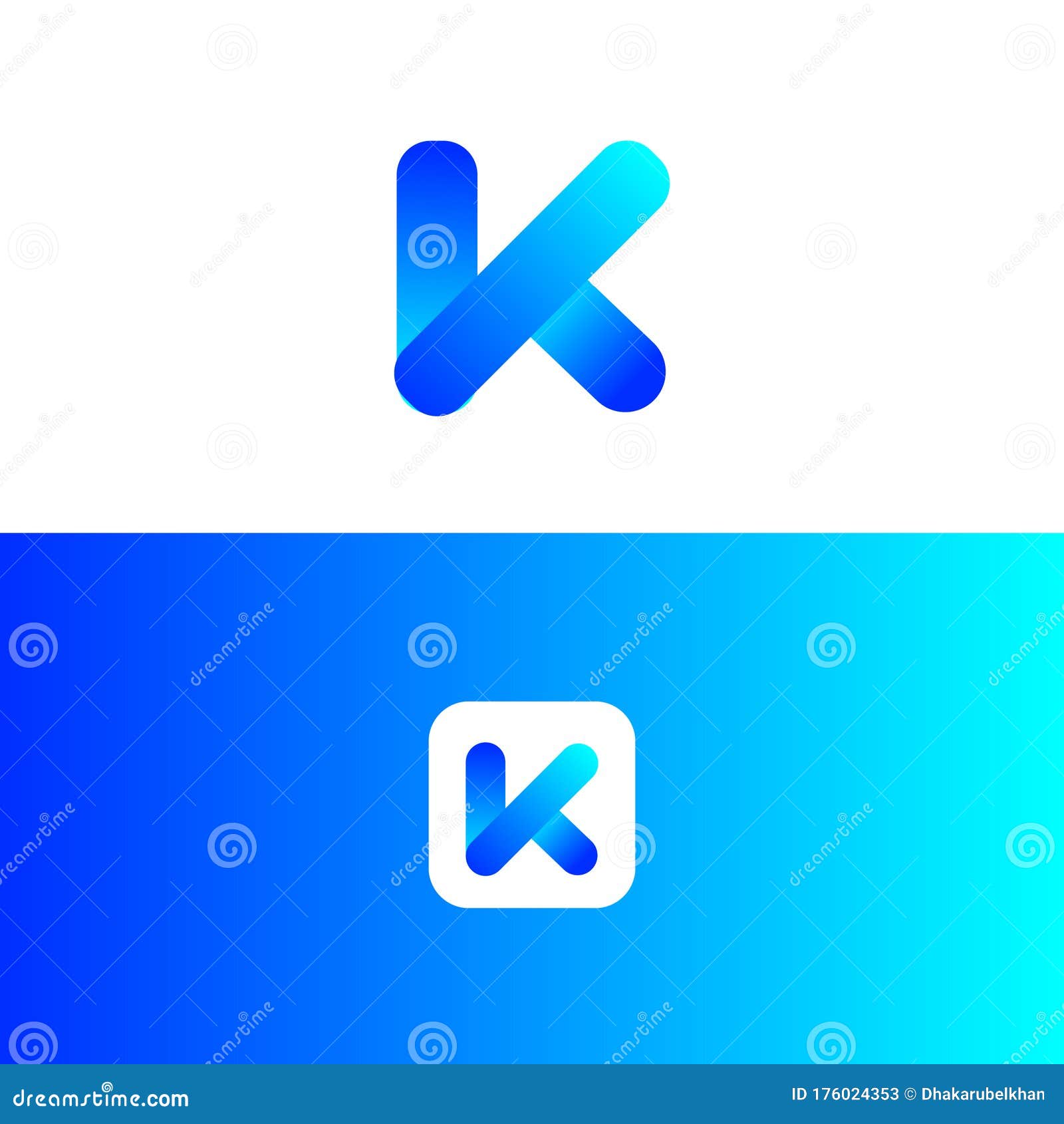 Design Do Logotipo K Da Letra K Ilustração do Vetor Ilustração de