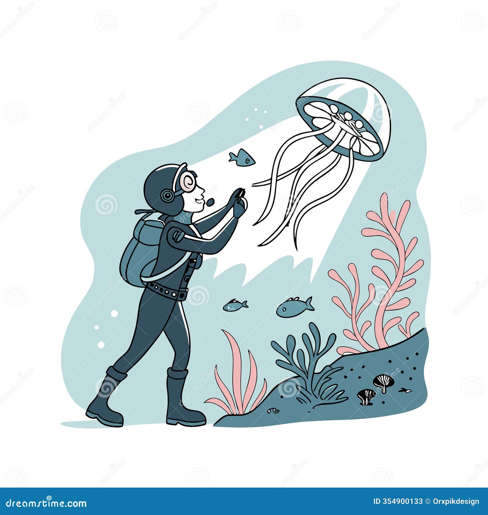  a fun undersea researcher character