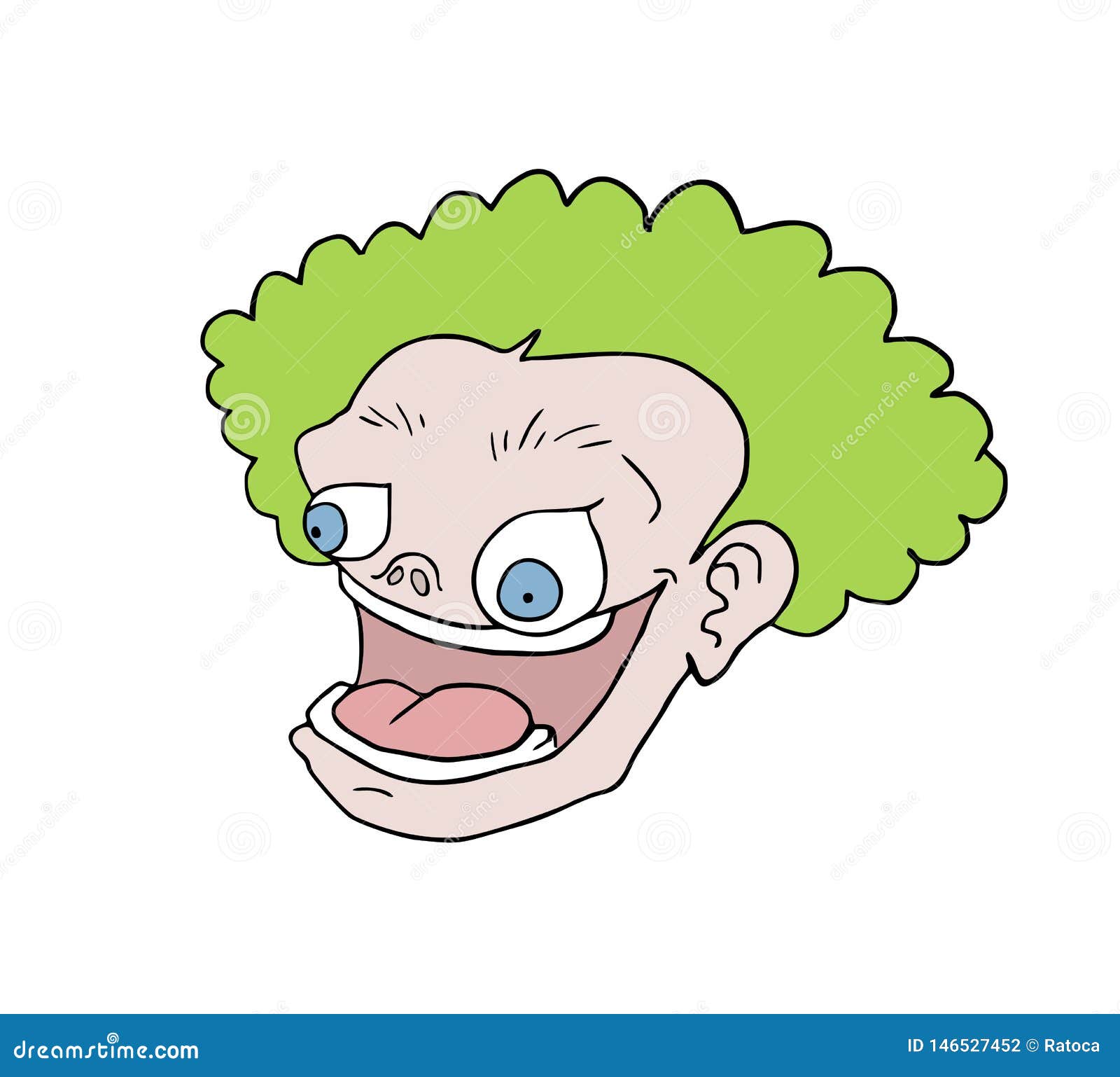 Design of Funny Cartoon Face Draw Stock Vector - Illustration of head,  expression: 146527452