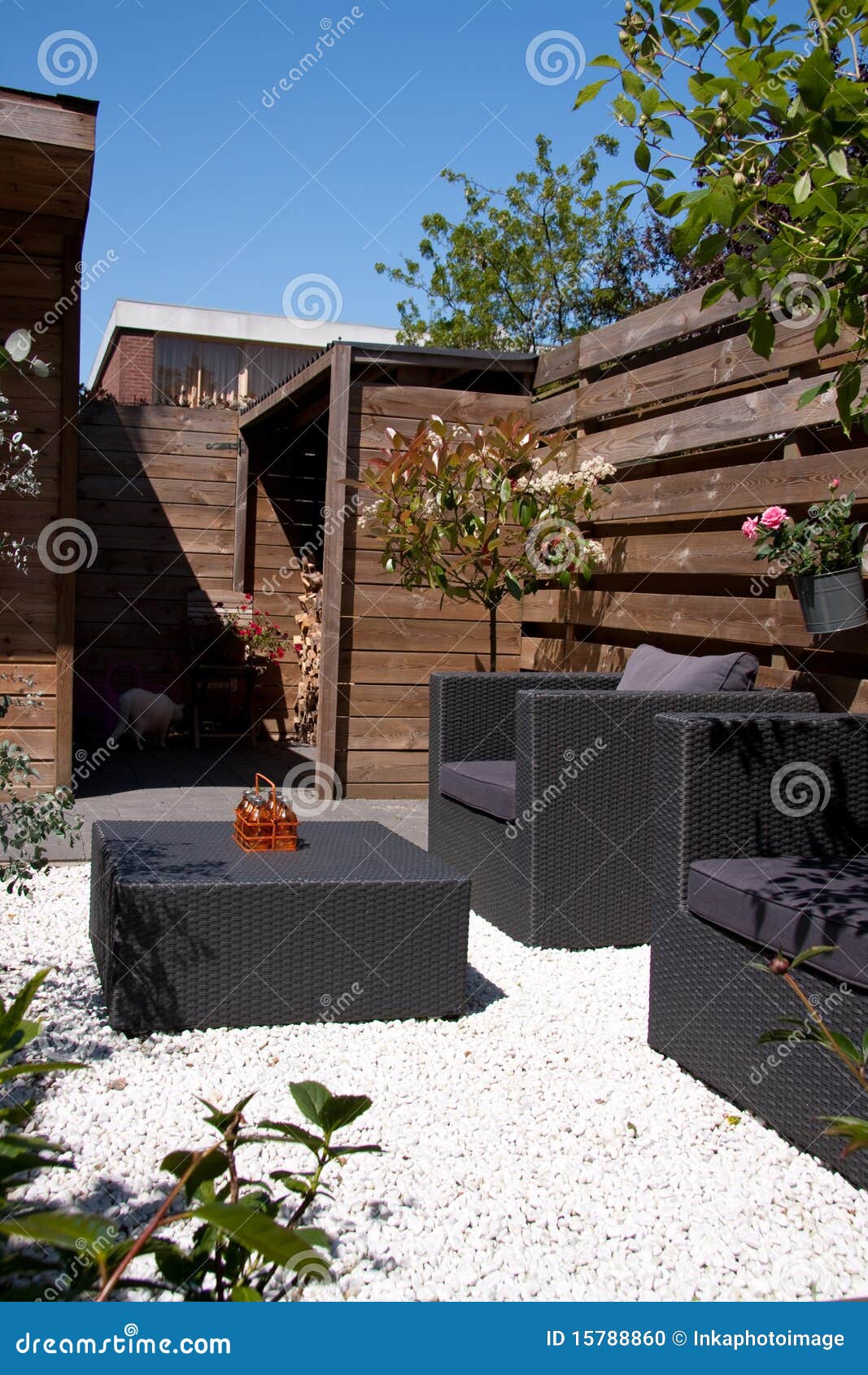 Design garden furniture stock photo. Image of home, outside 15788860