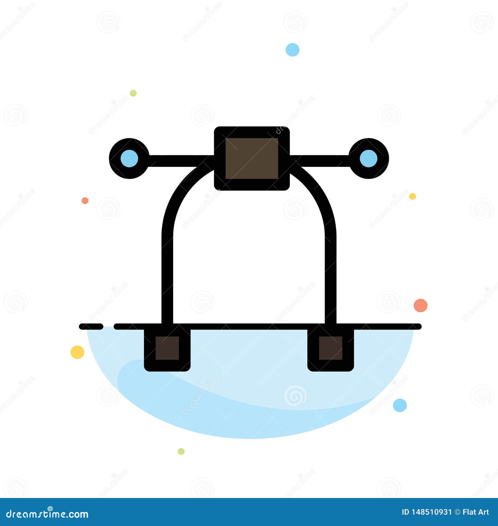 , graphic, tool abstract flat color icon template