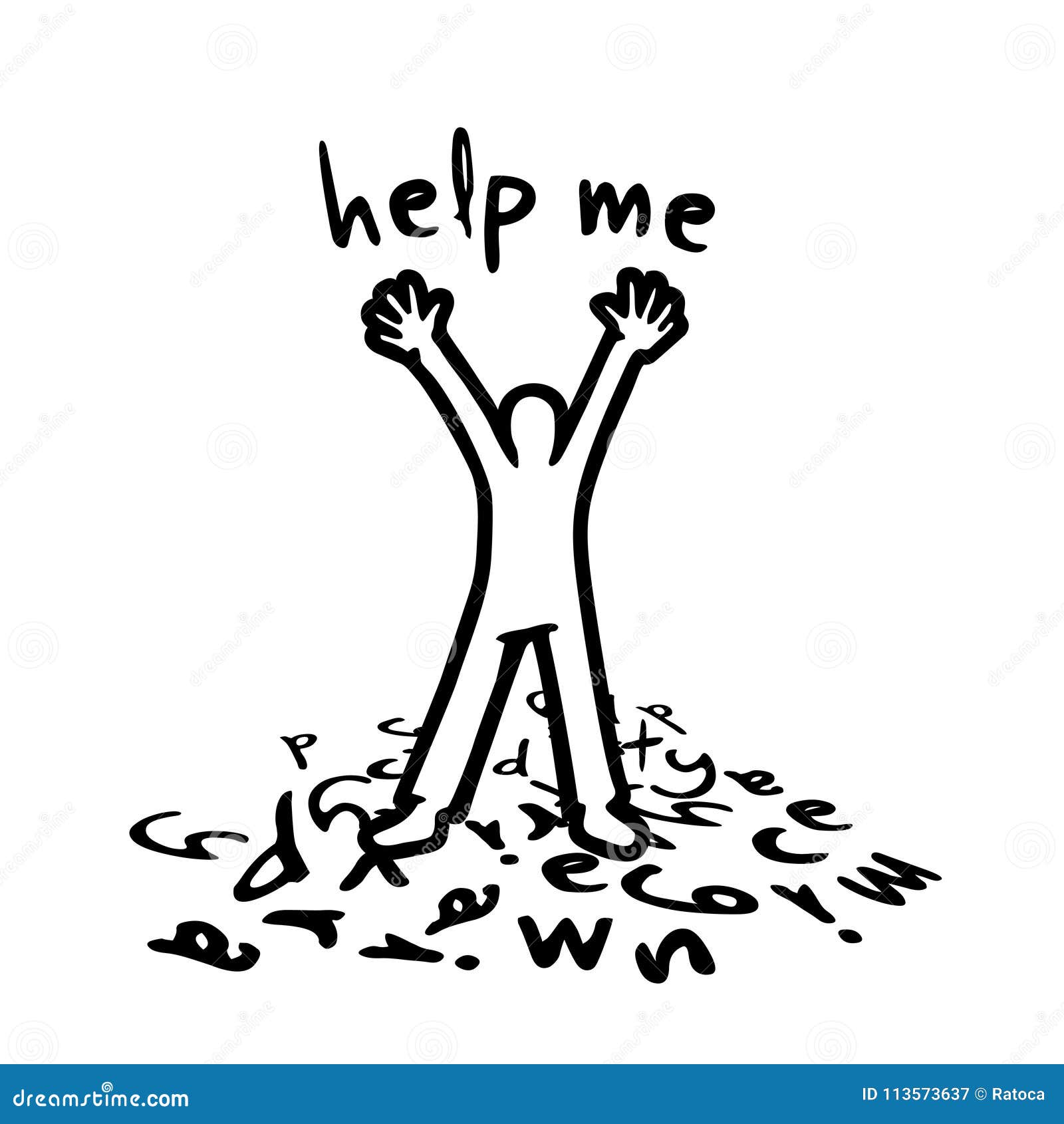 Help me message stock vector. Illustration of help, creative 113573637
