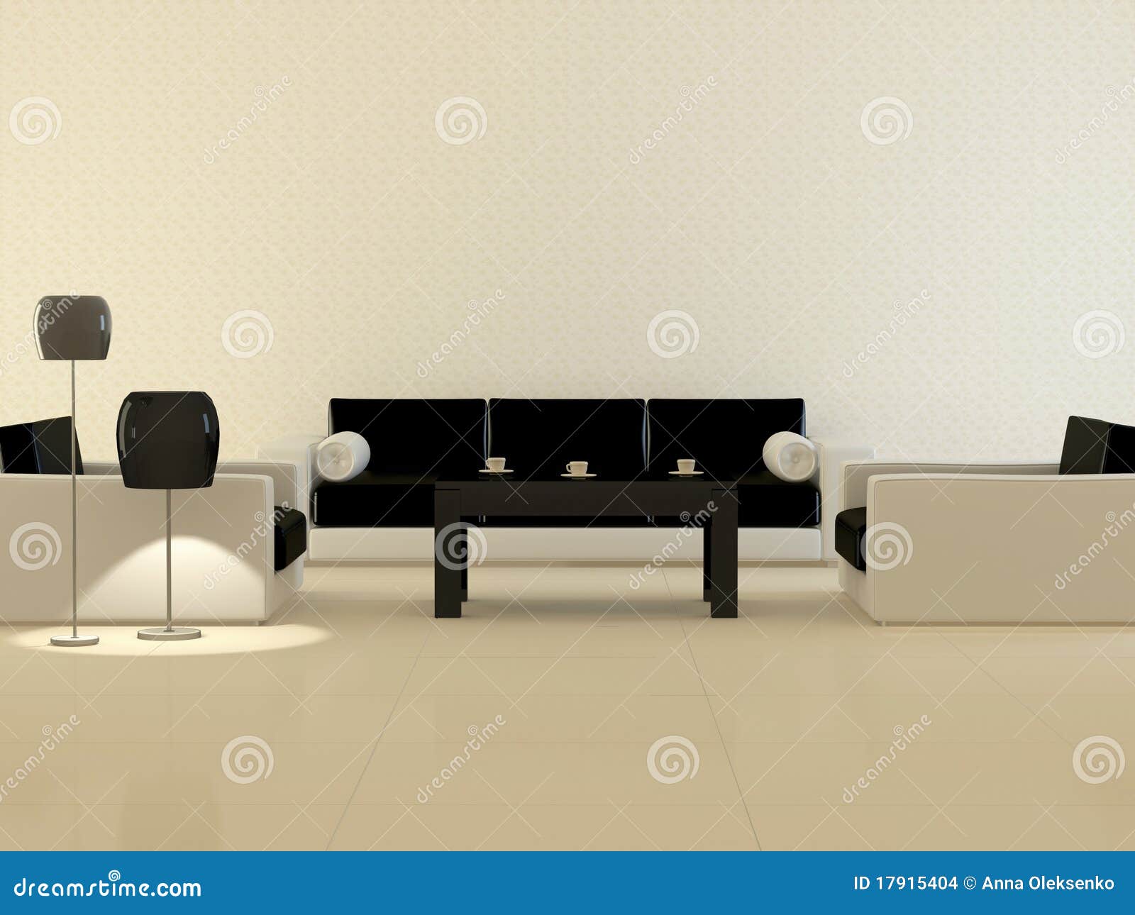  interior of elegance modern living room