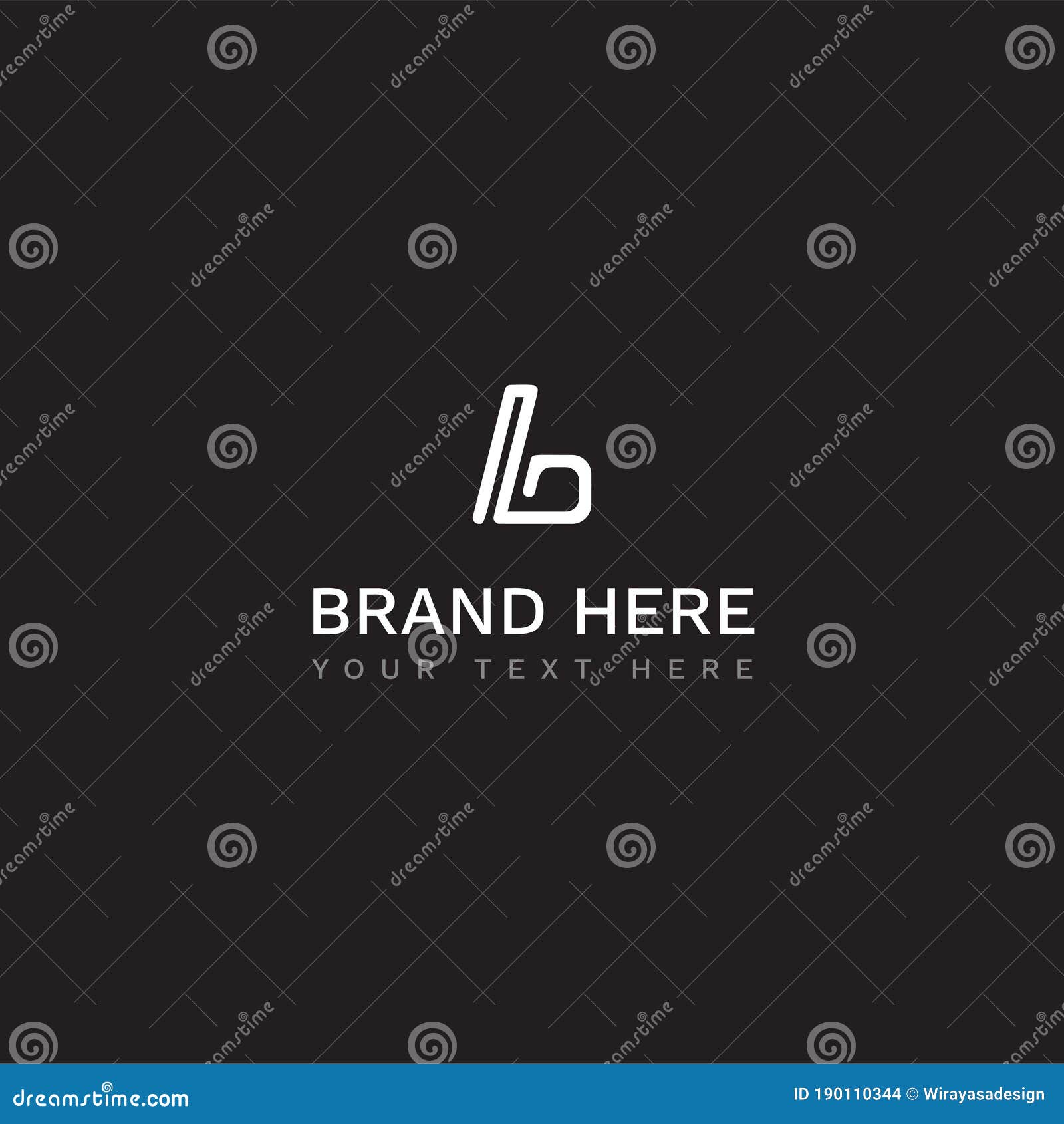 Design Logo Abstract Letter B Logo Can Be Used For Business Edit The Brand Name Line Etc This Logo Can Editable With Stock Illustration Illustration Of Business Card