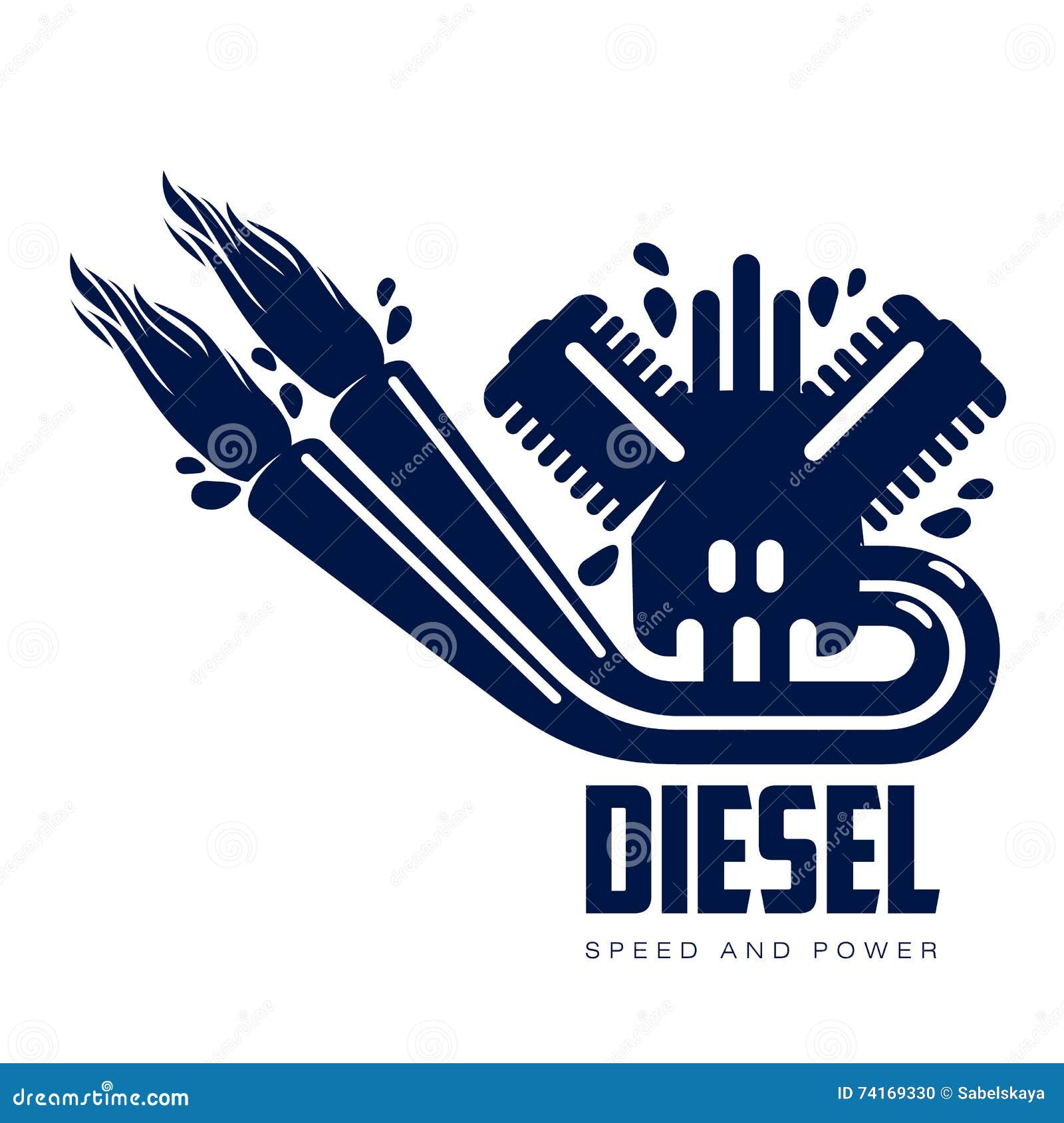 Design logo motor gasoline stock vector. Illustration of ...
