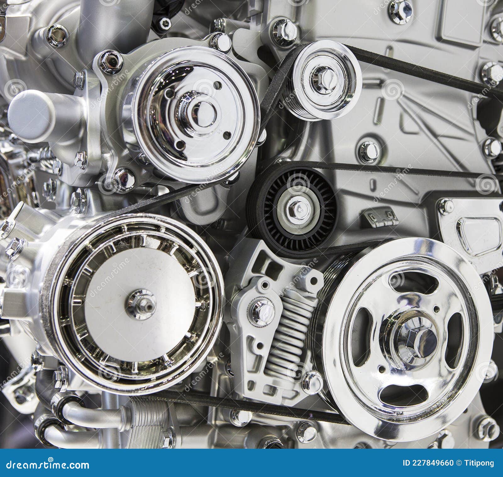 The Design of the Modern Car Engine Stock Photo Image of automotive, metal 227849660